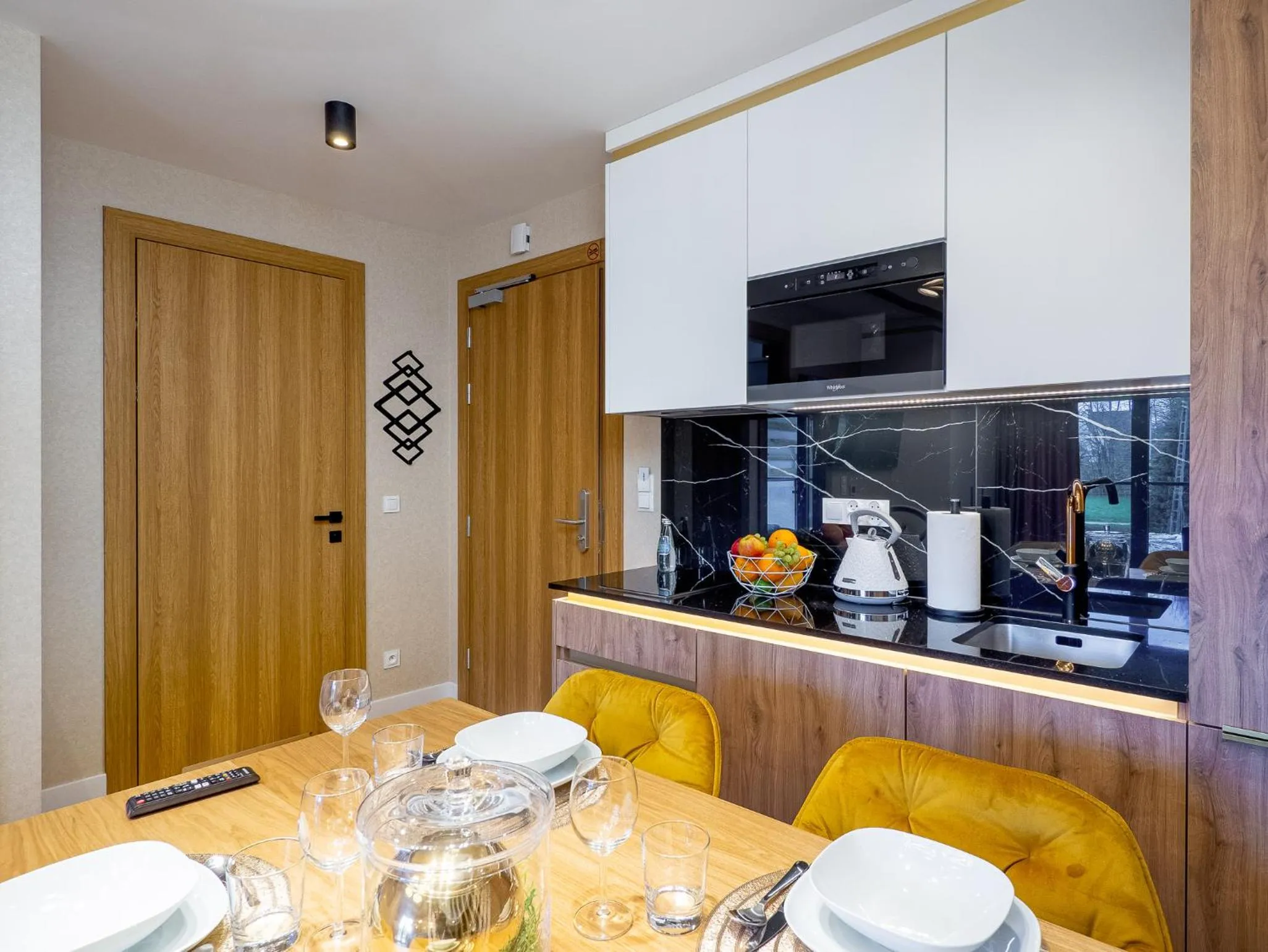 Kitchen or kitchenette in Aparthotel Góralski Spa 2