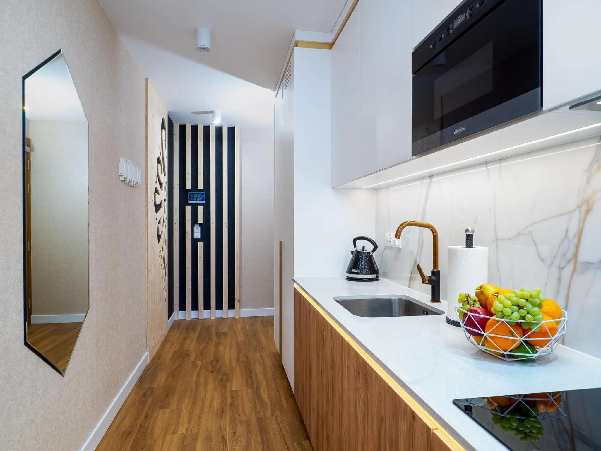 Kitchen or kitchenette in Aparthotel Góralski Spa 2