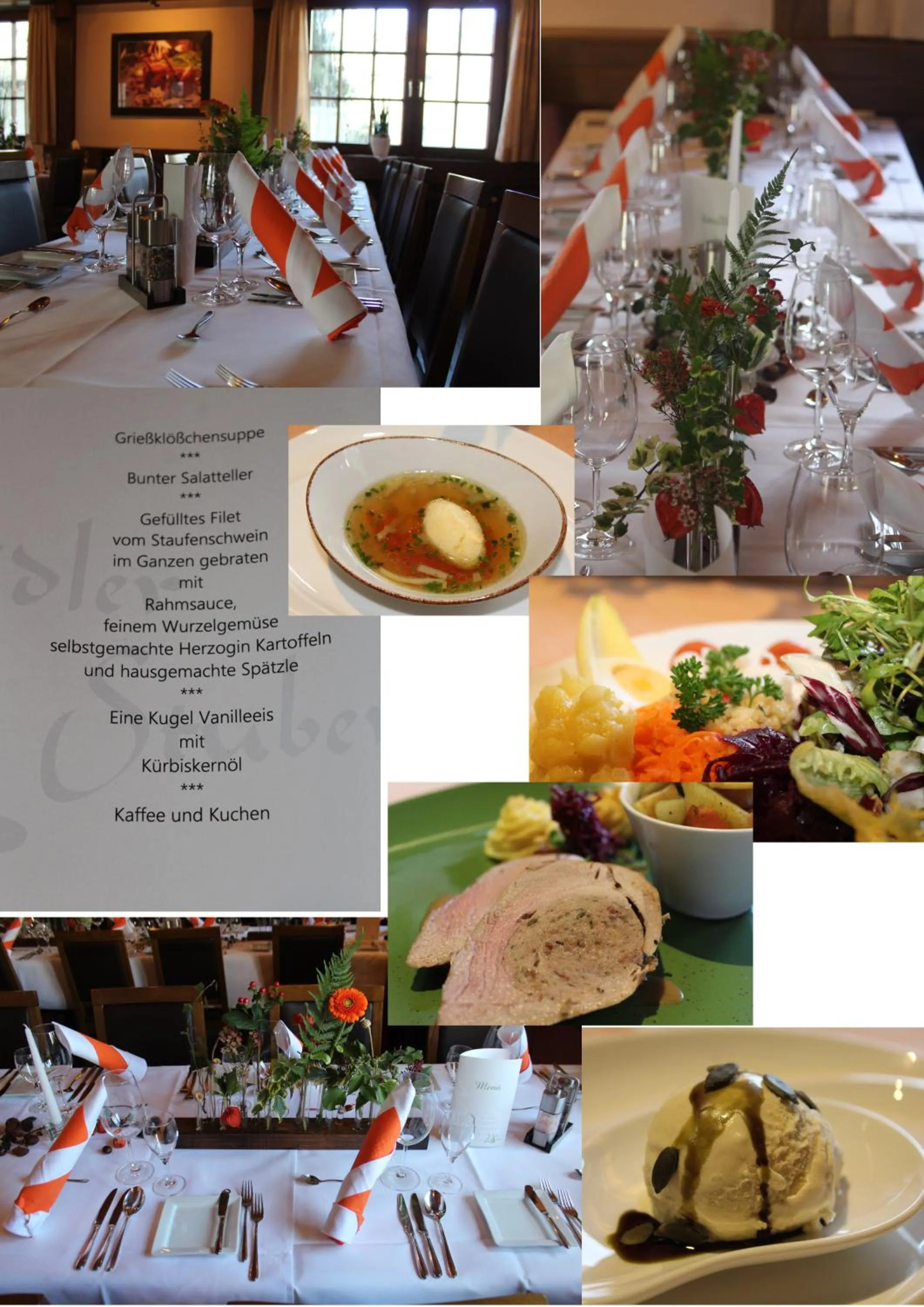 Food and drinks in Hotel Berkheimer Hof