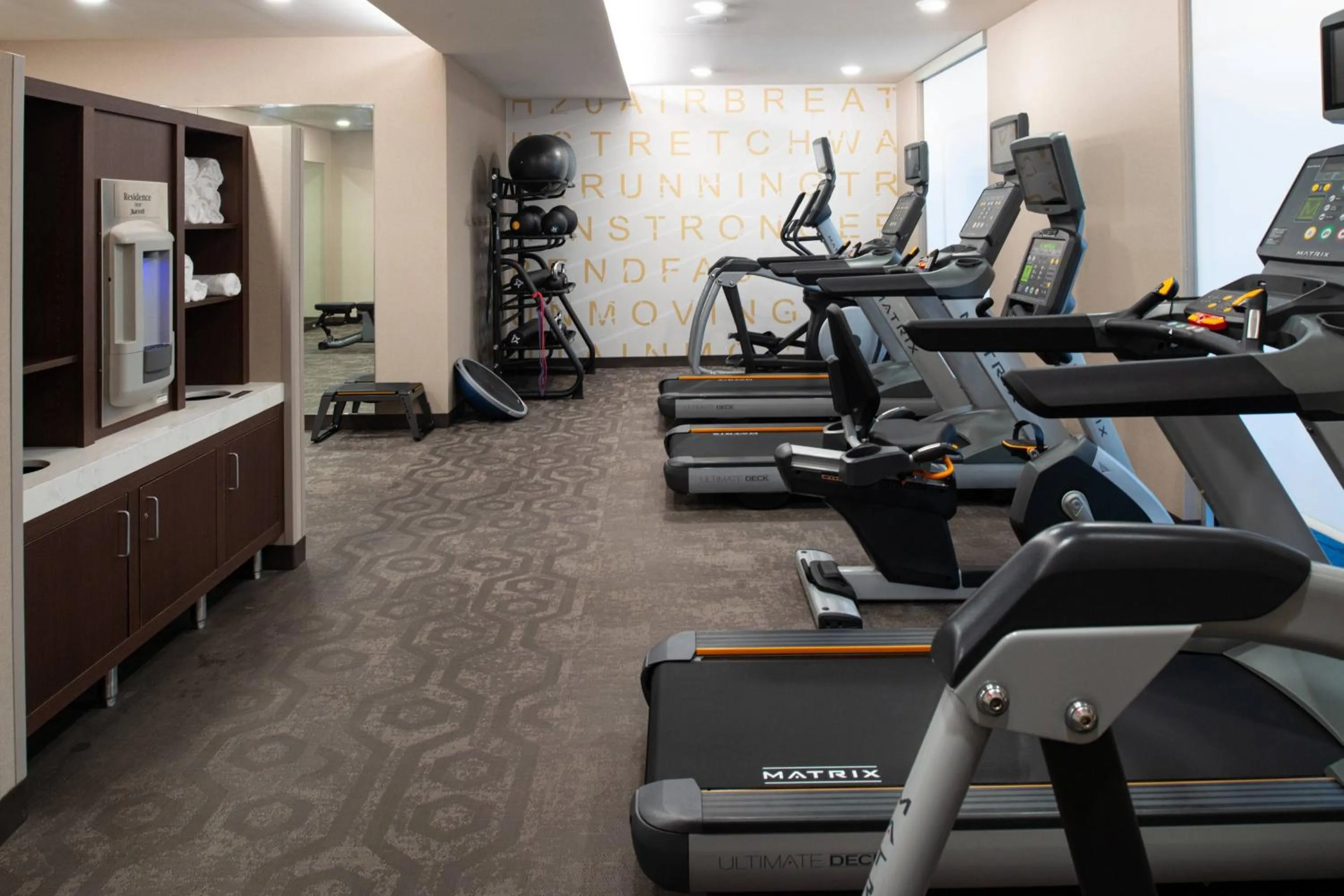 Fitness centre/facilities in Residence Inn by Marriott St Louis Chesterfield