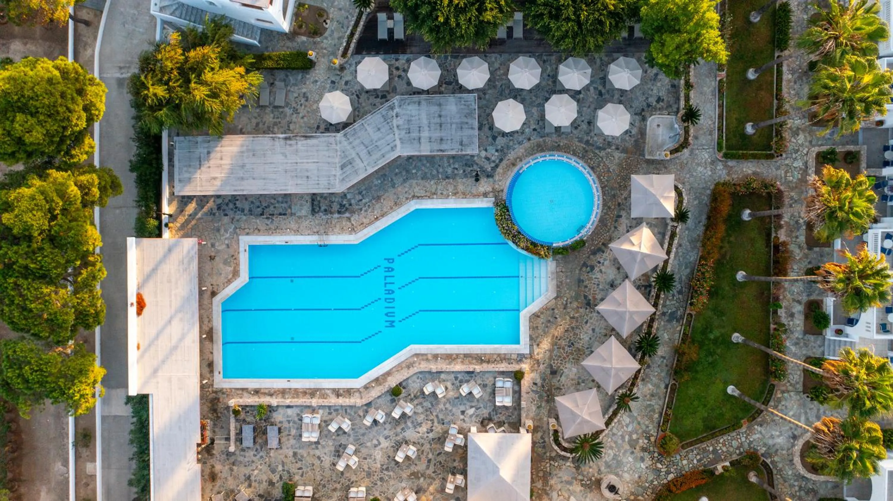 Pool view in Palladium hotel