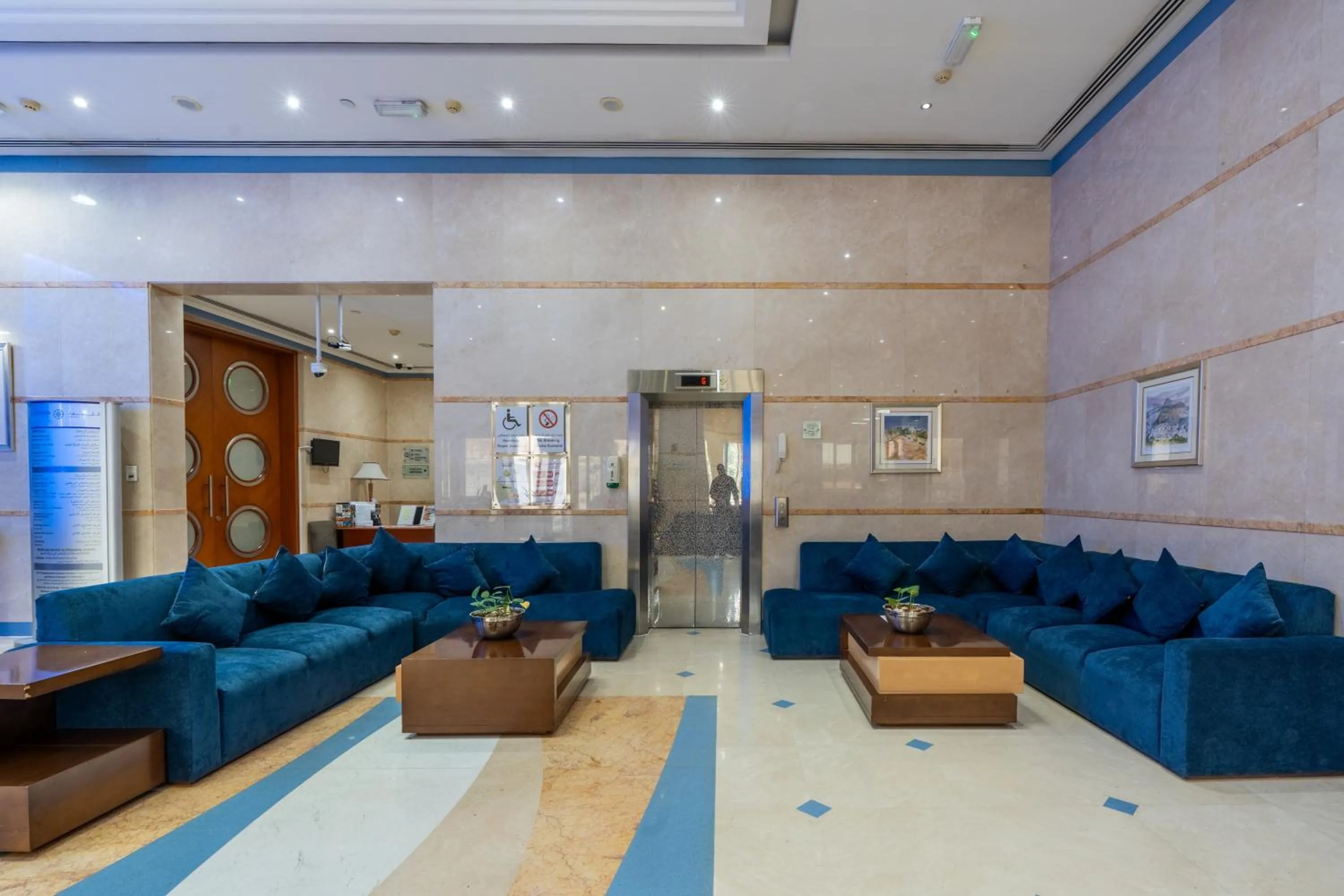 Seating area in Lavender Hotel Sharjah