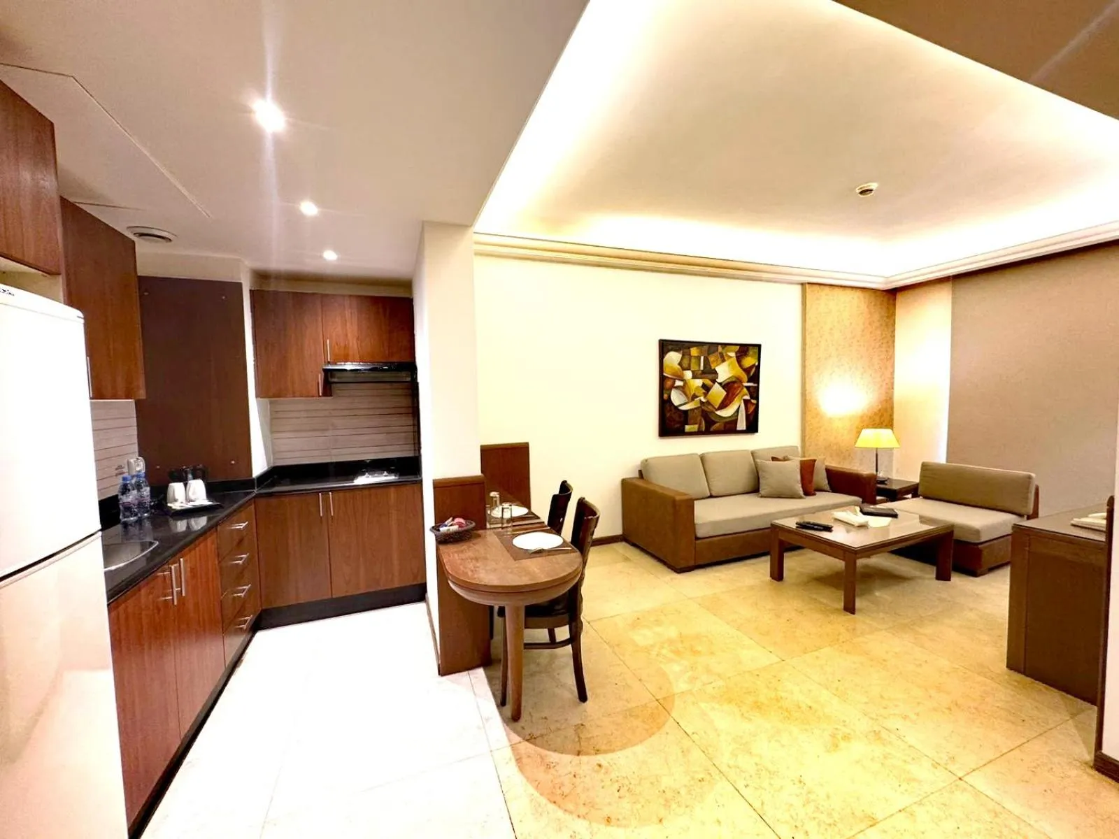 Kitchen or kitchenette in King Suites Hotel
