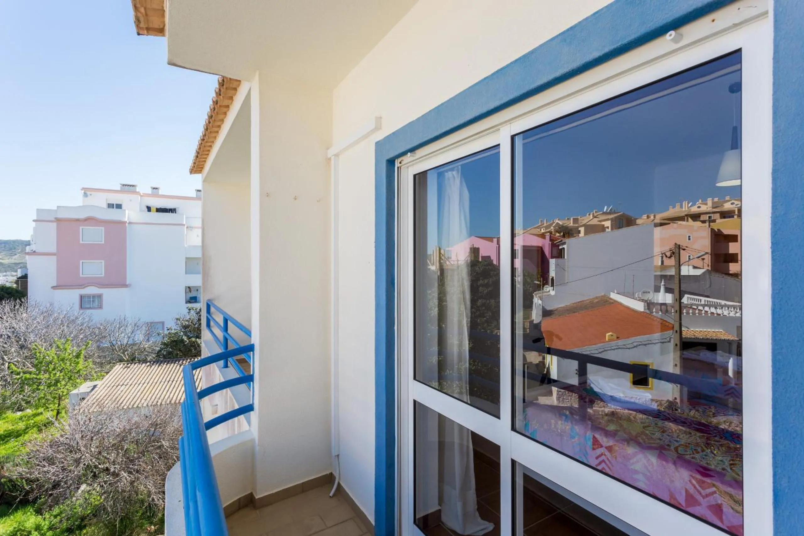 Balcony/Terrace in CoolHouses Algarve Luz, 2 Bed top floor flat, amazing sea view, central. Delicia do Sol