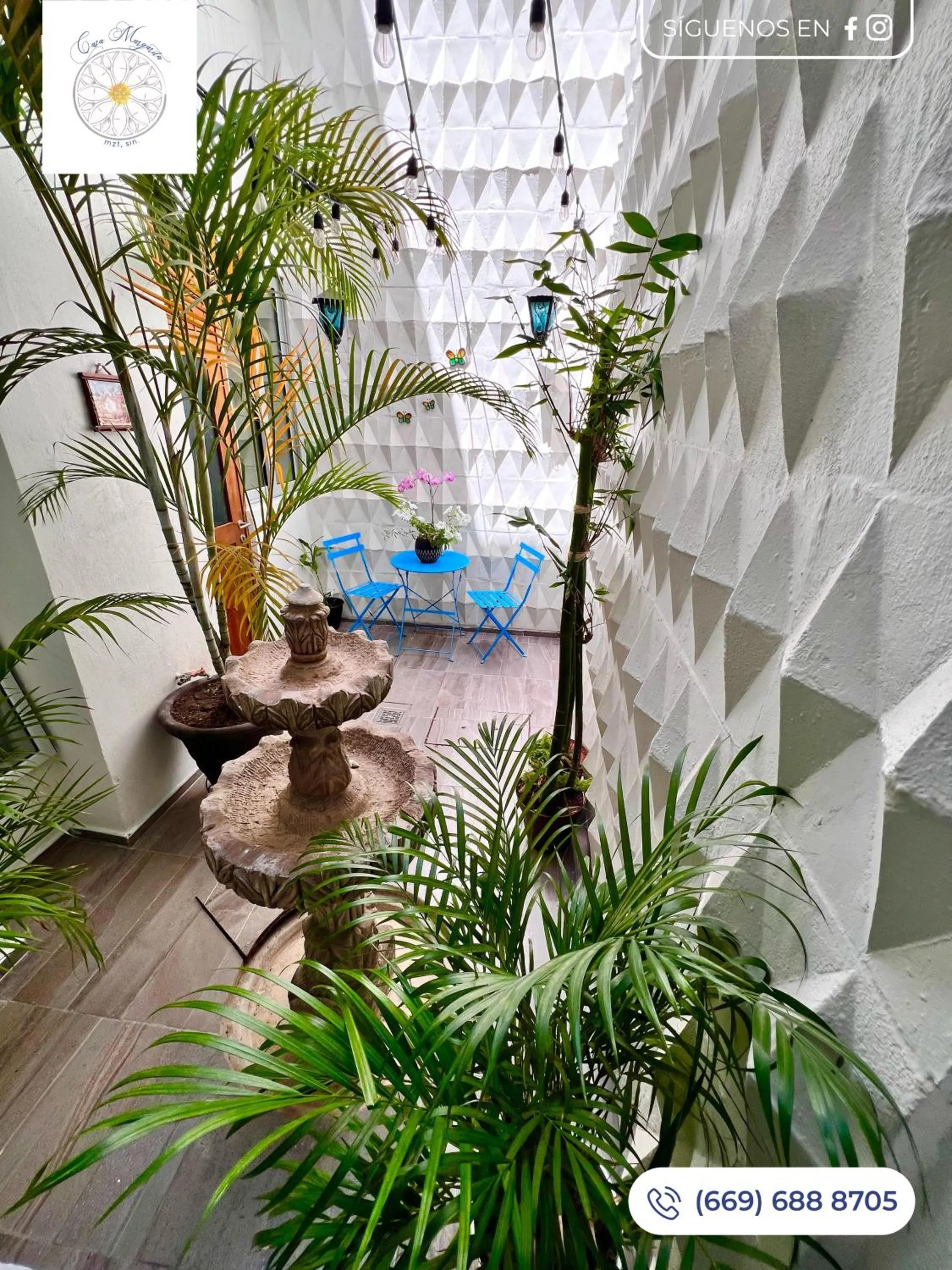 Patio in Hosteleria Casa Margarita