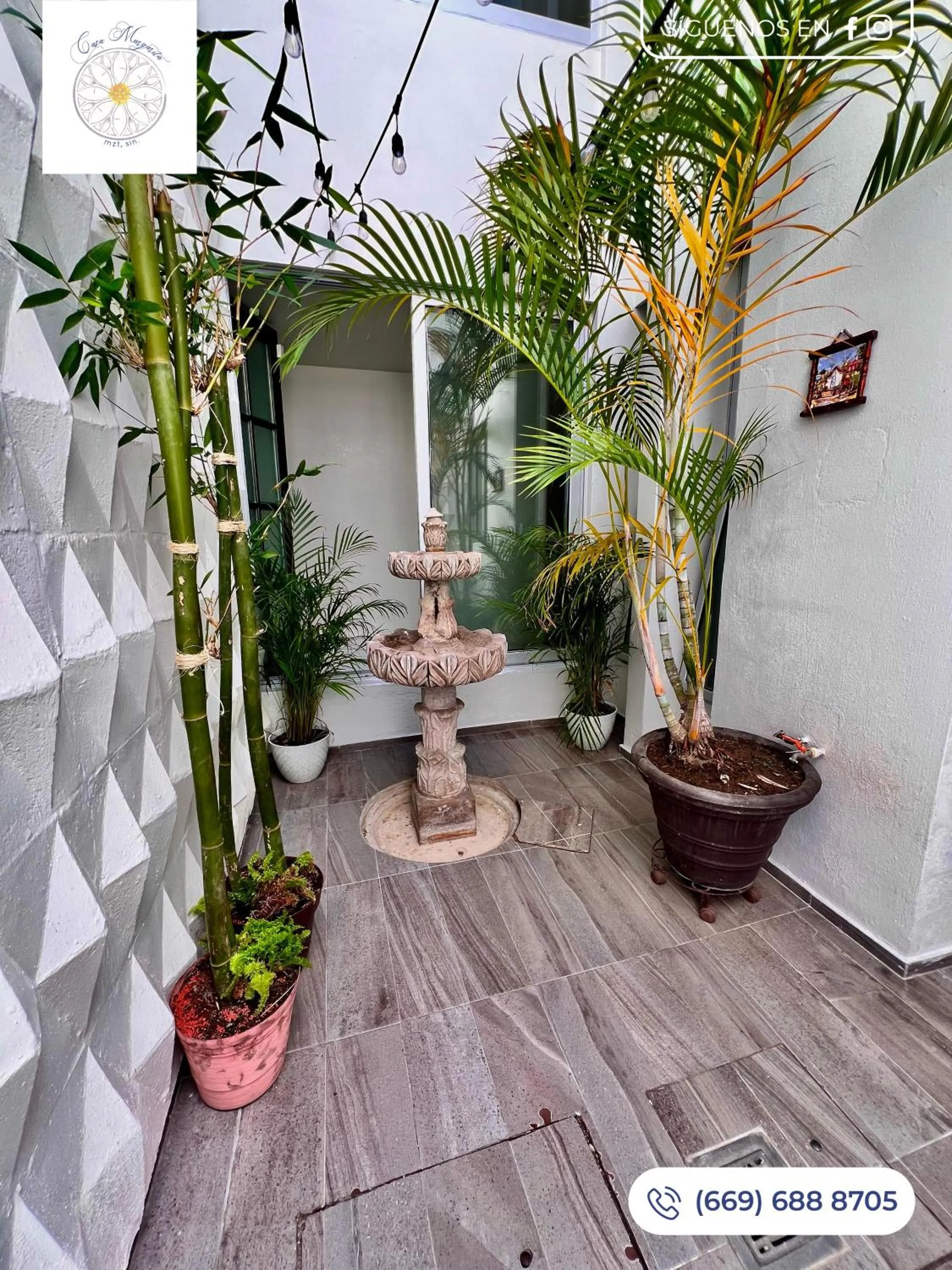 Patio in Hosteleria Casa Margarita