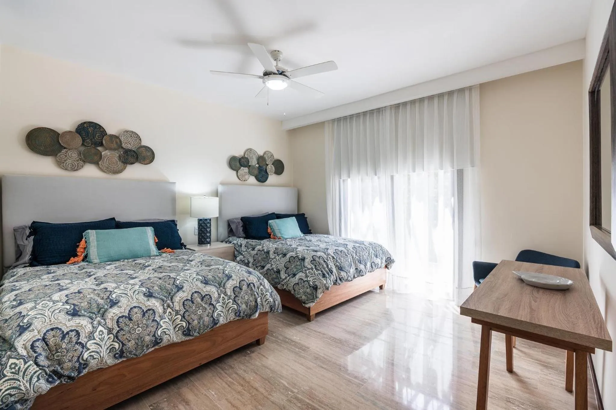 Bed in 3BR apartment with balcony in Portillo - Terrenas