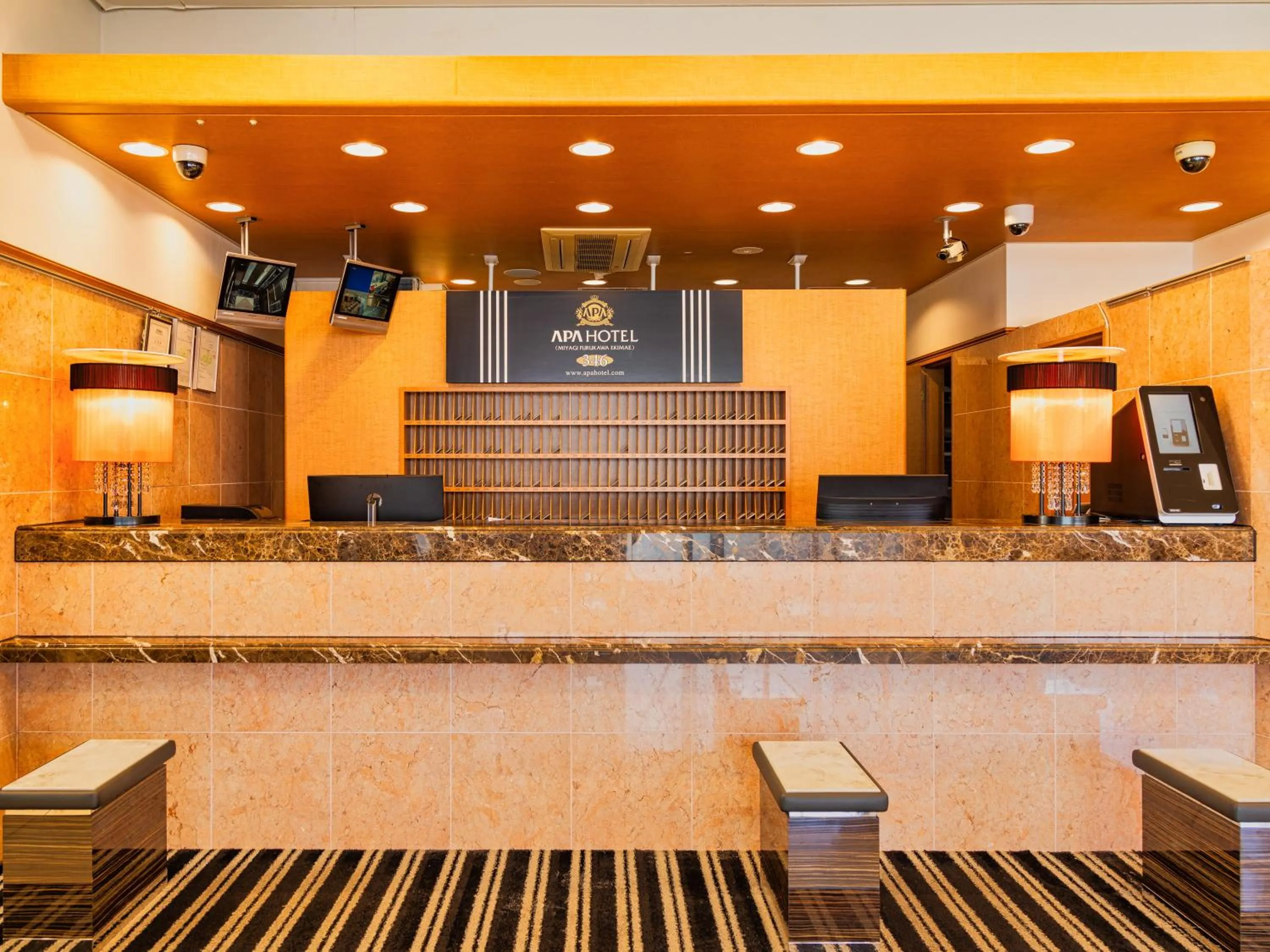 Lobby or reception in APA Hotel Miyagi Furukawa Ekimae