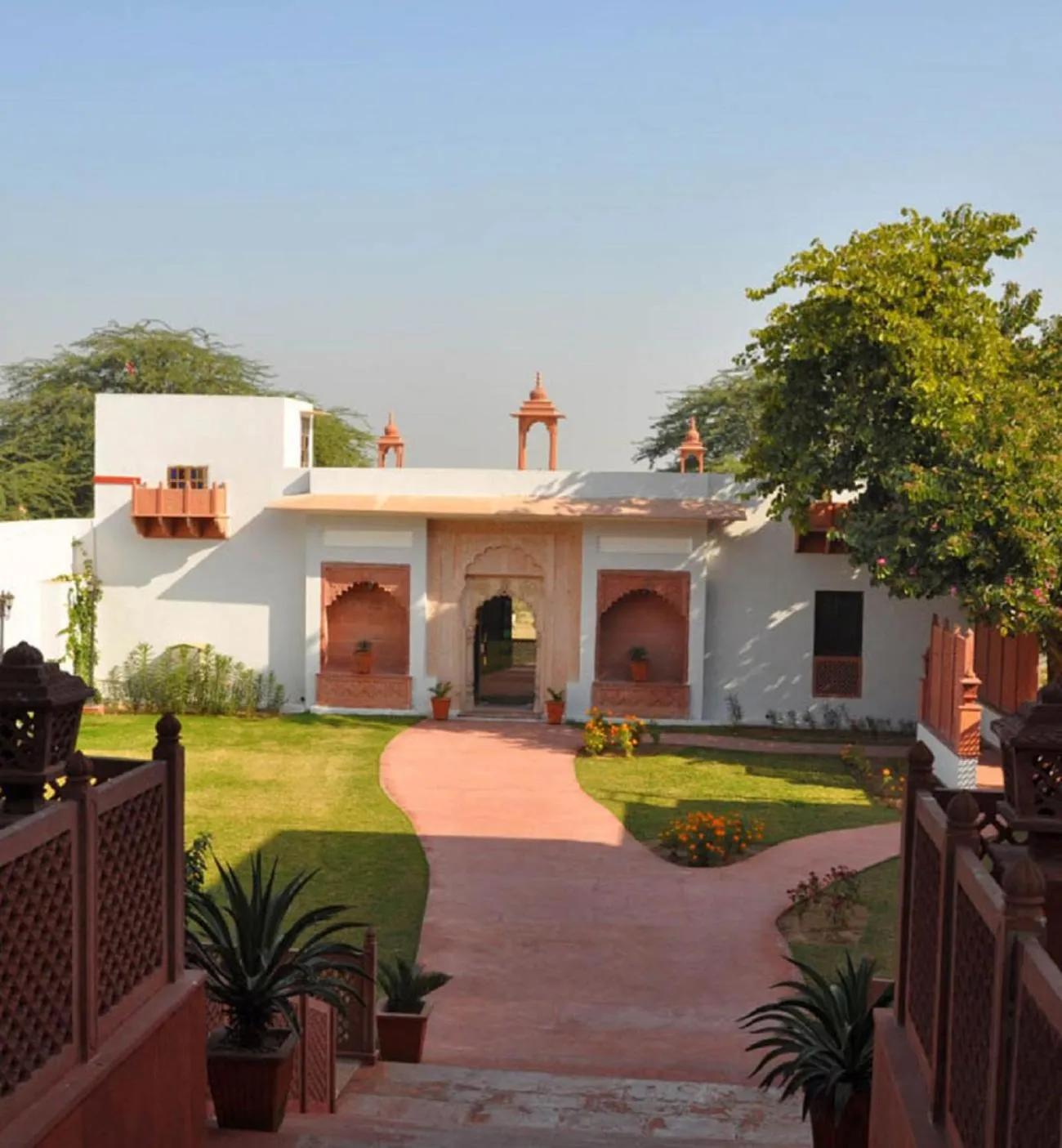 Garden in Amritara Chandra Mahal Haveli, Bharatpur