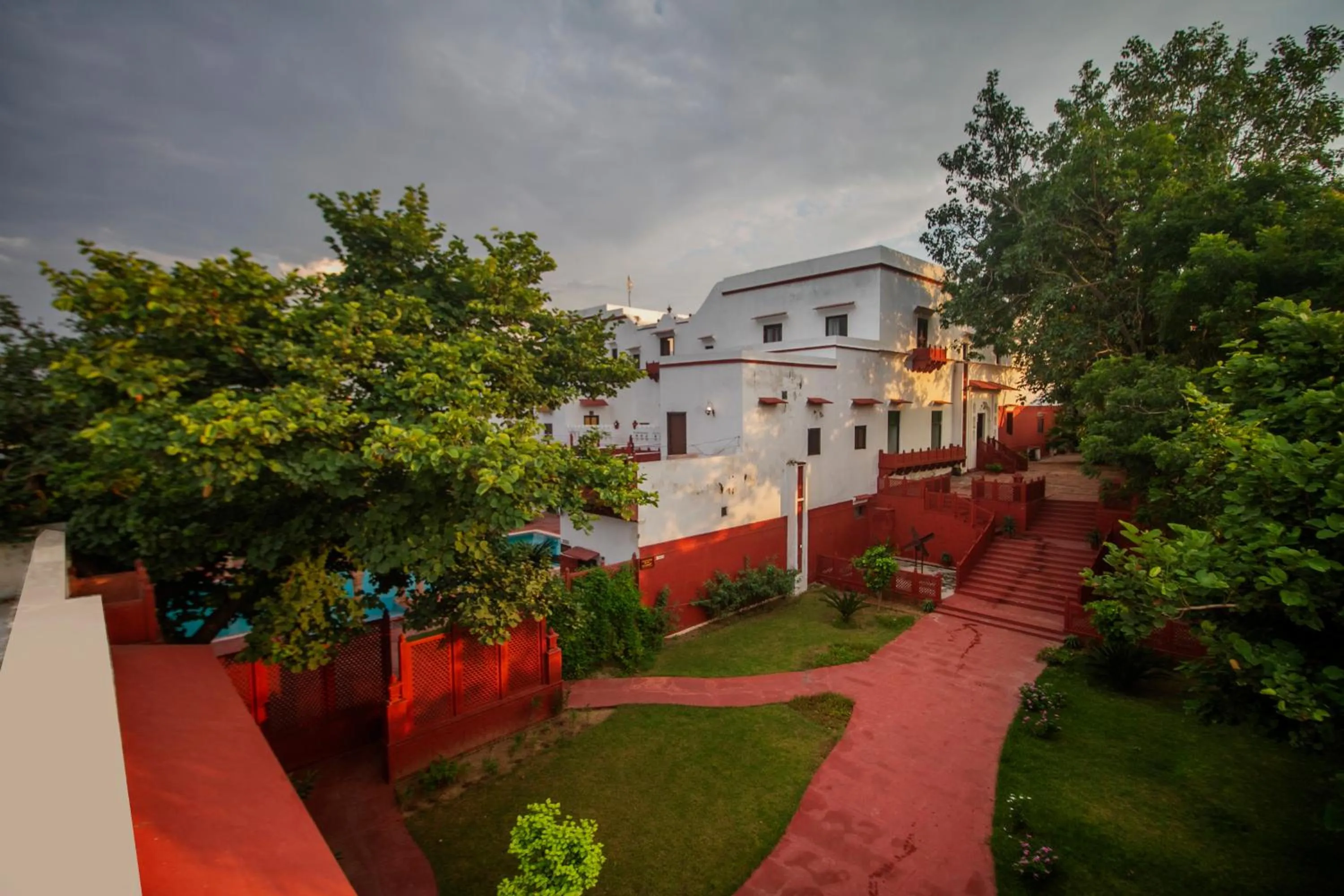 Lobby or reception in Amritara Chandra Mahal Haveli, Bharatpur
