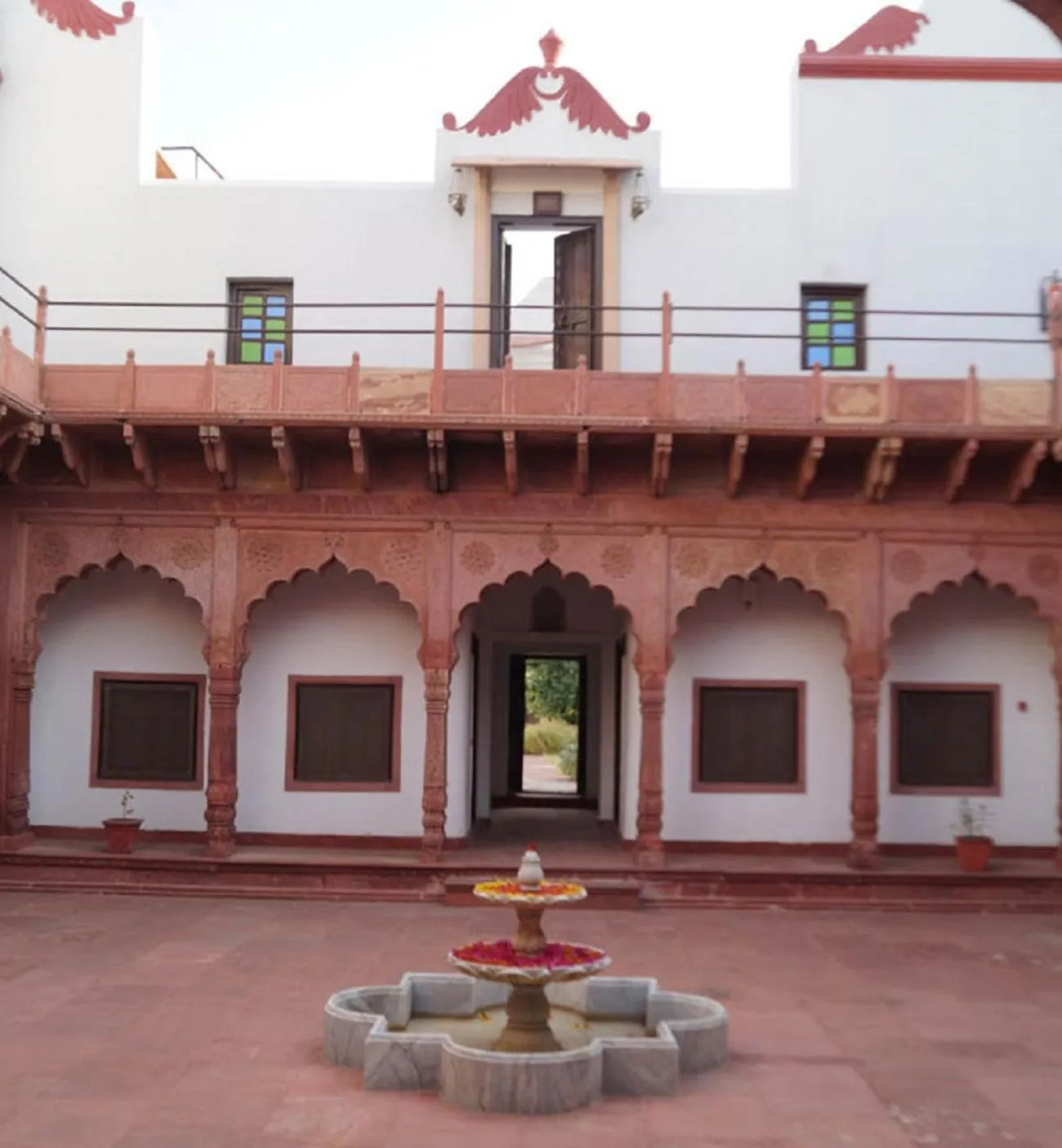 Facade/entrance in Amritara Chandra Mahal Haveli, Bharatpur