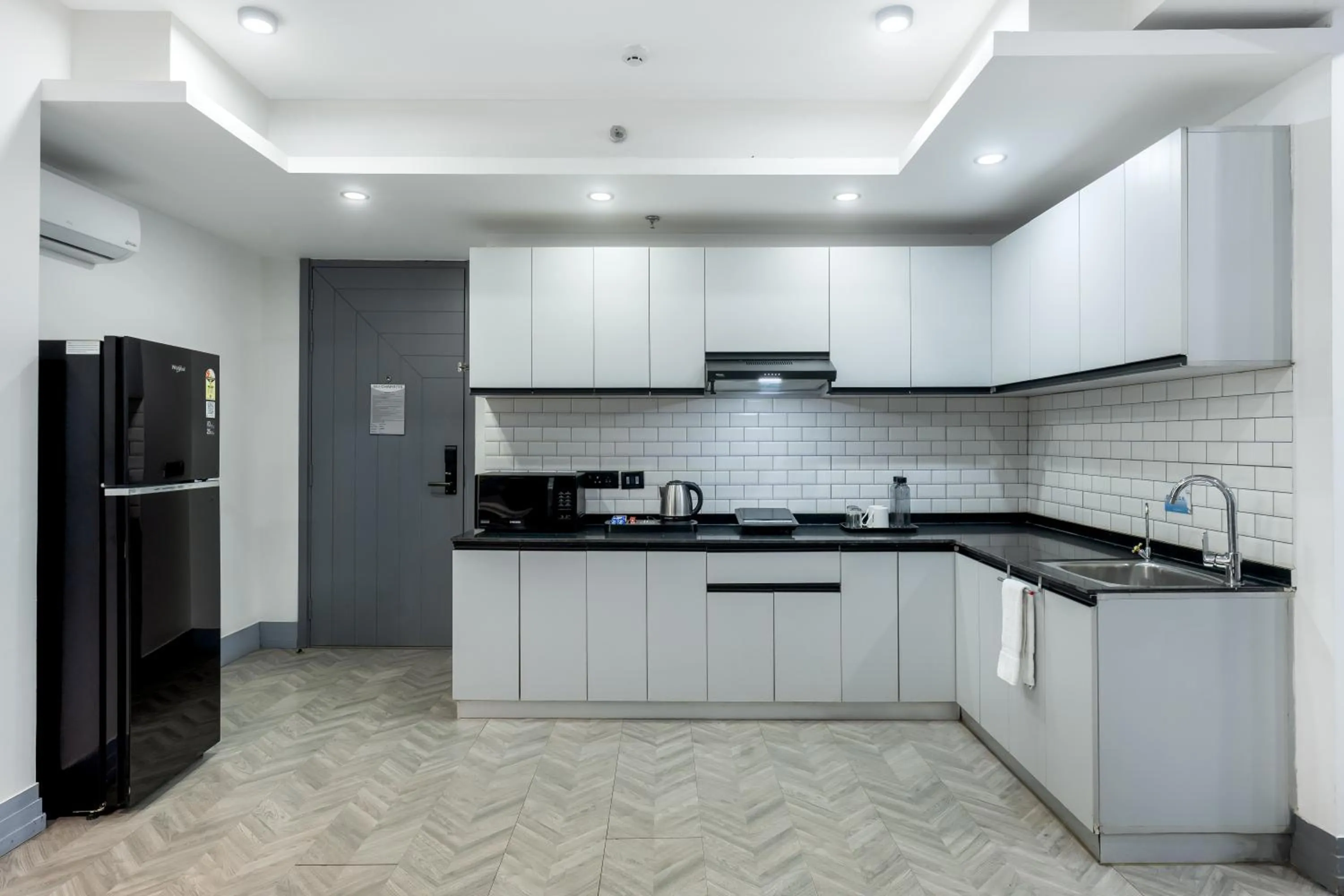 Kitchen or kitchenette in BedChambers Serviced Apartments, MG ROAD