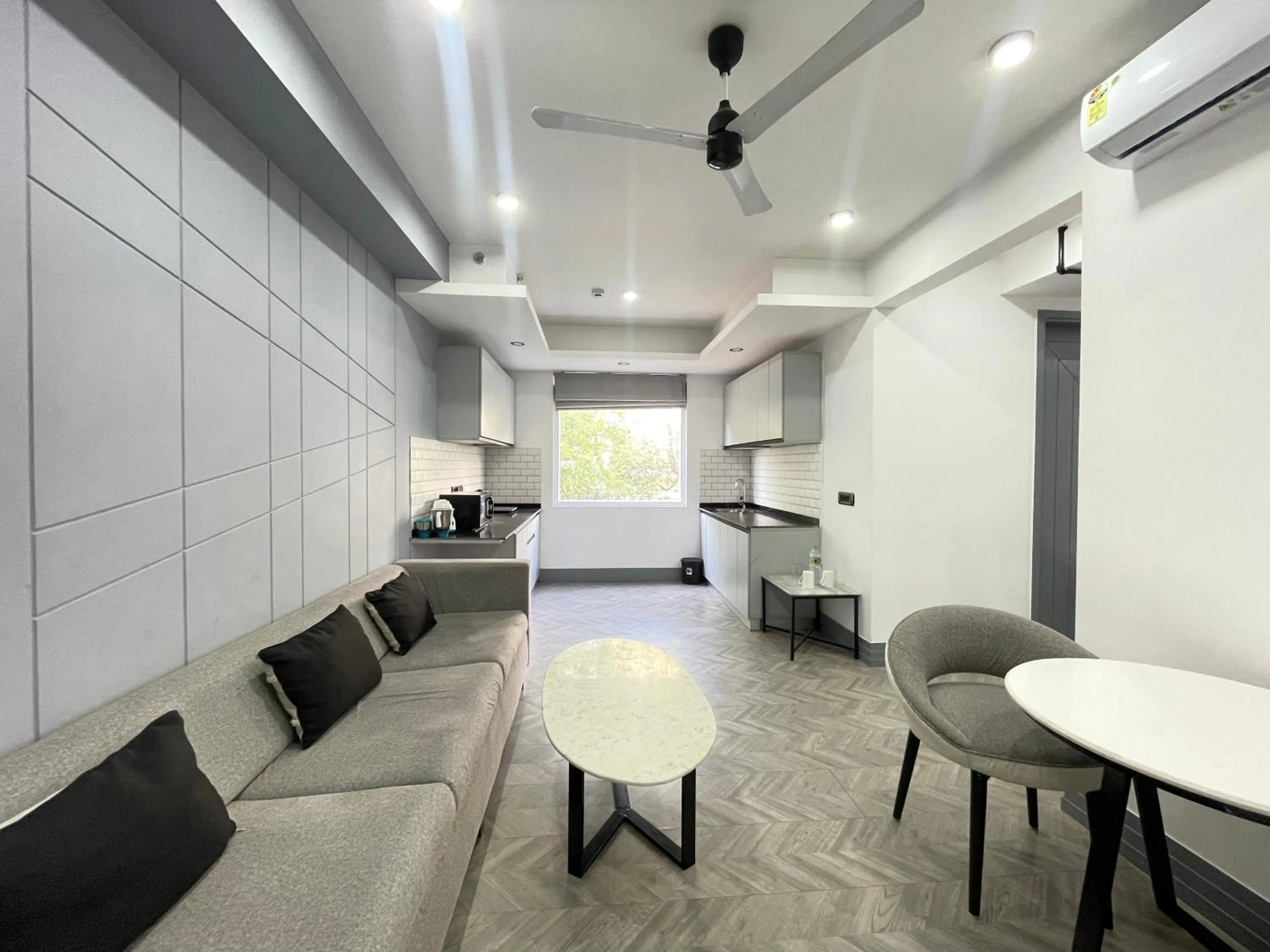 Kitchen or kitchenette in BedChambers Serviced Apartments, MG ROAD