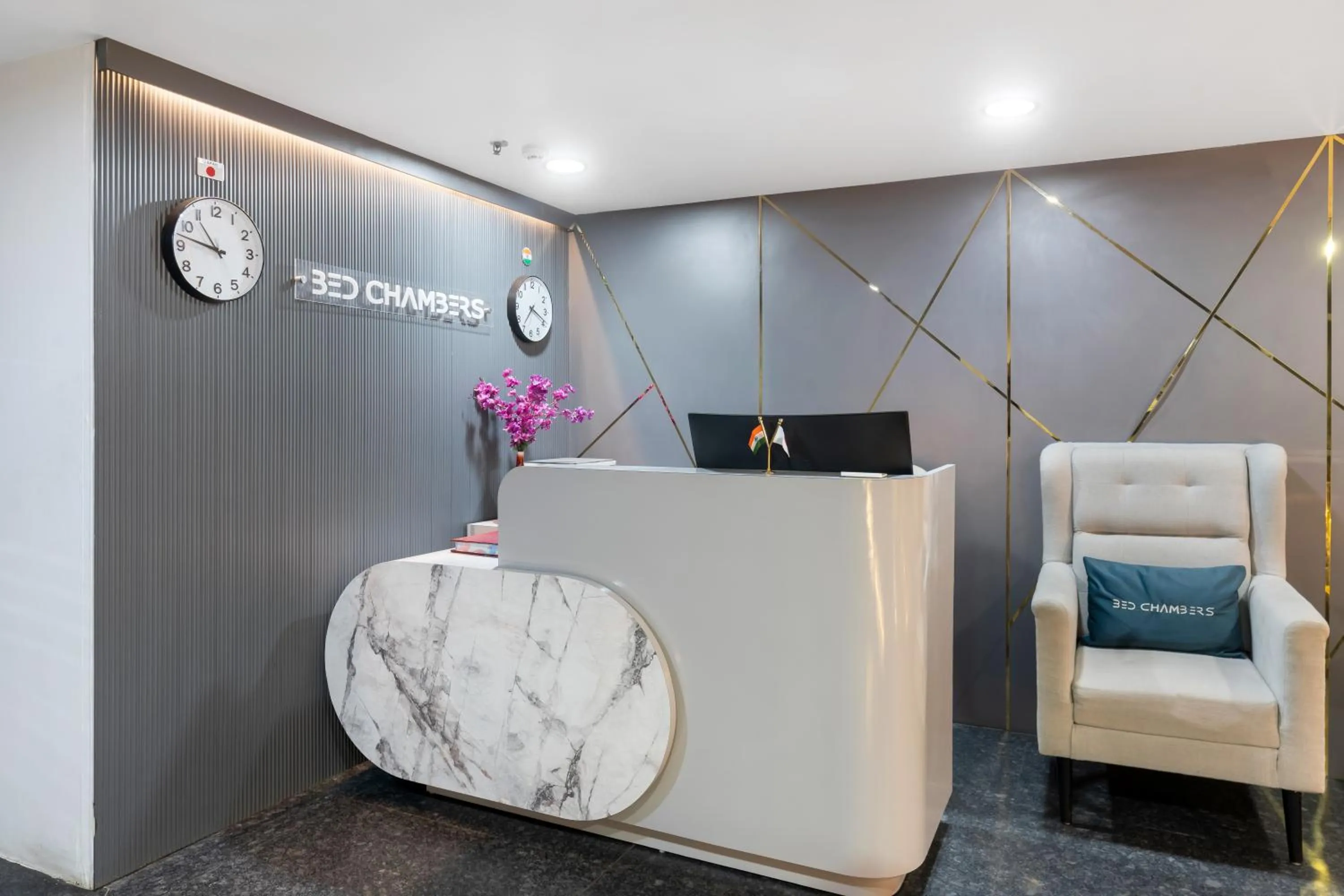 Lobby or reception in BedChambers Serviced Apartments, MG ROAD