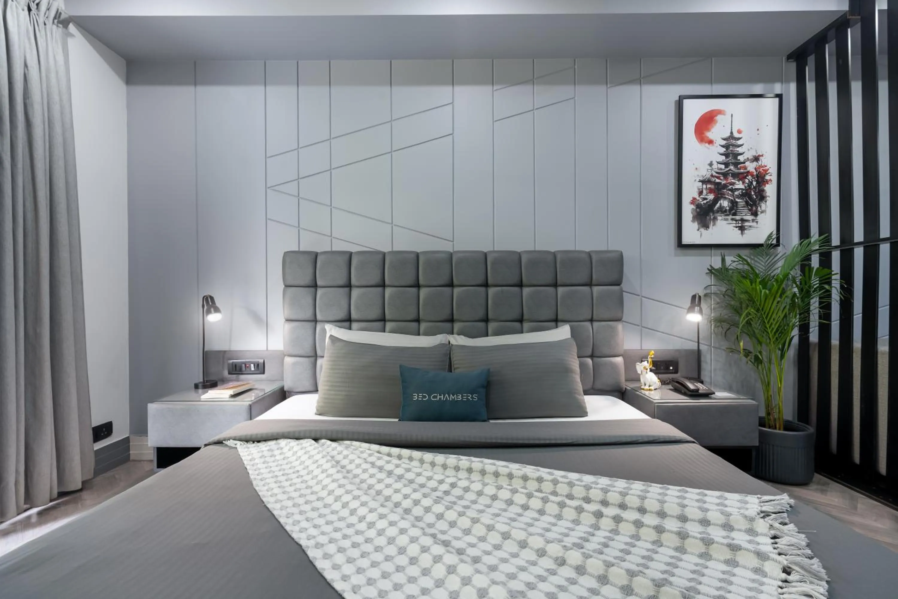 Bed in BedChambers Serviced Apartments, MG ROAD