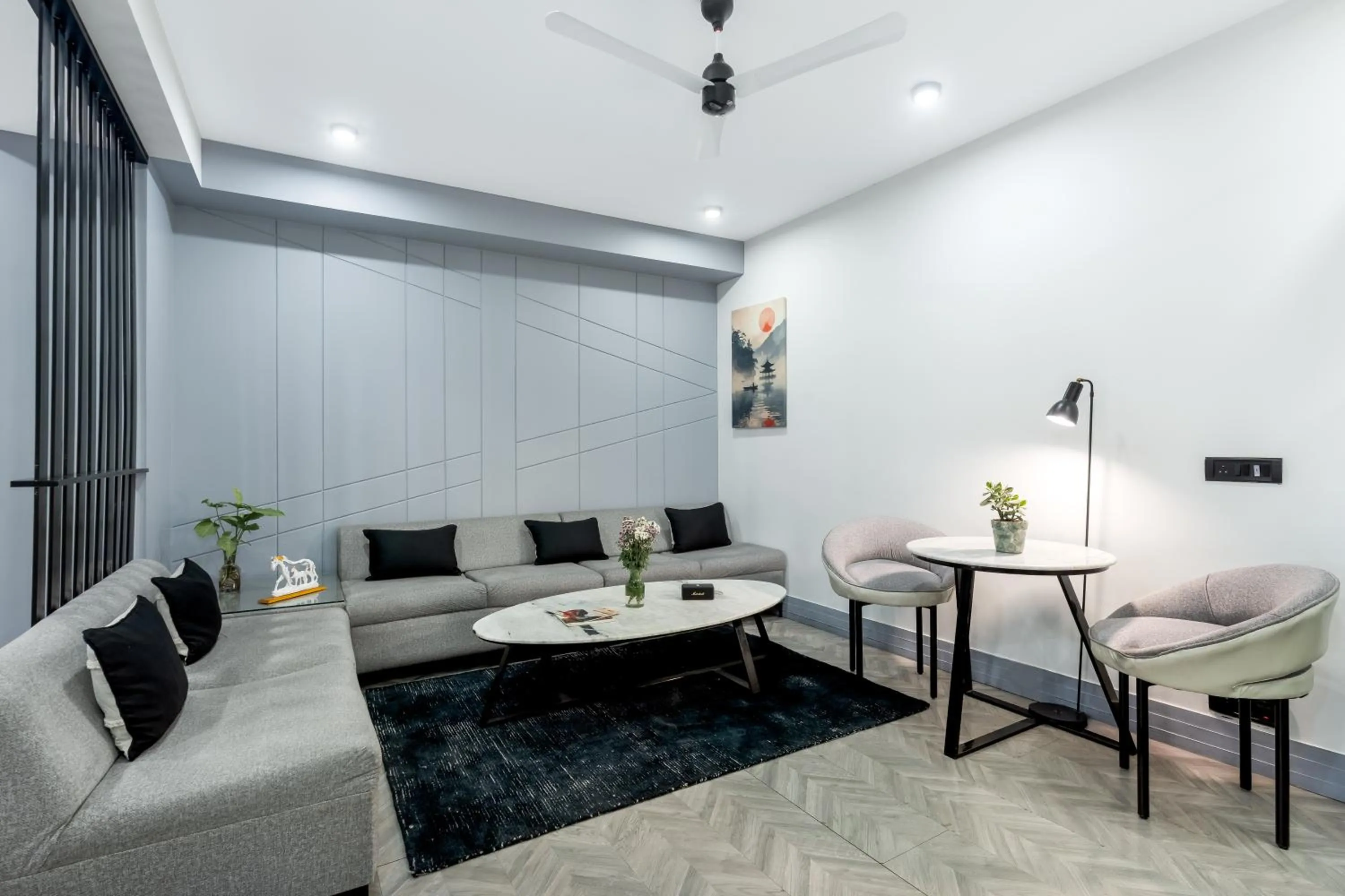 Living room in BedChambers Serviced Apartments, MG ROAD