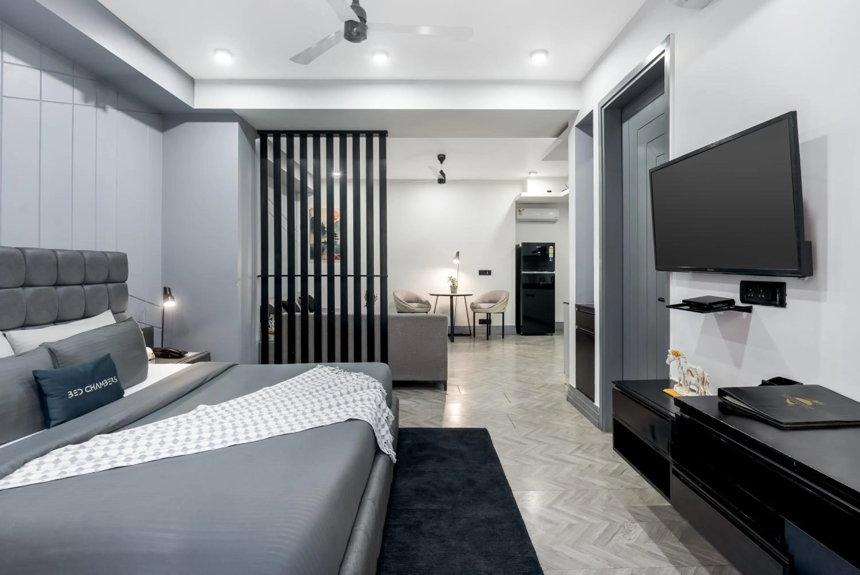 Bed in BedChambers Serviced Apartments, MG ROAD