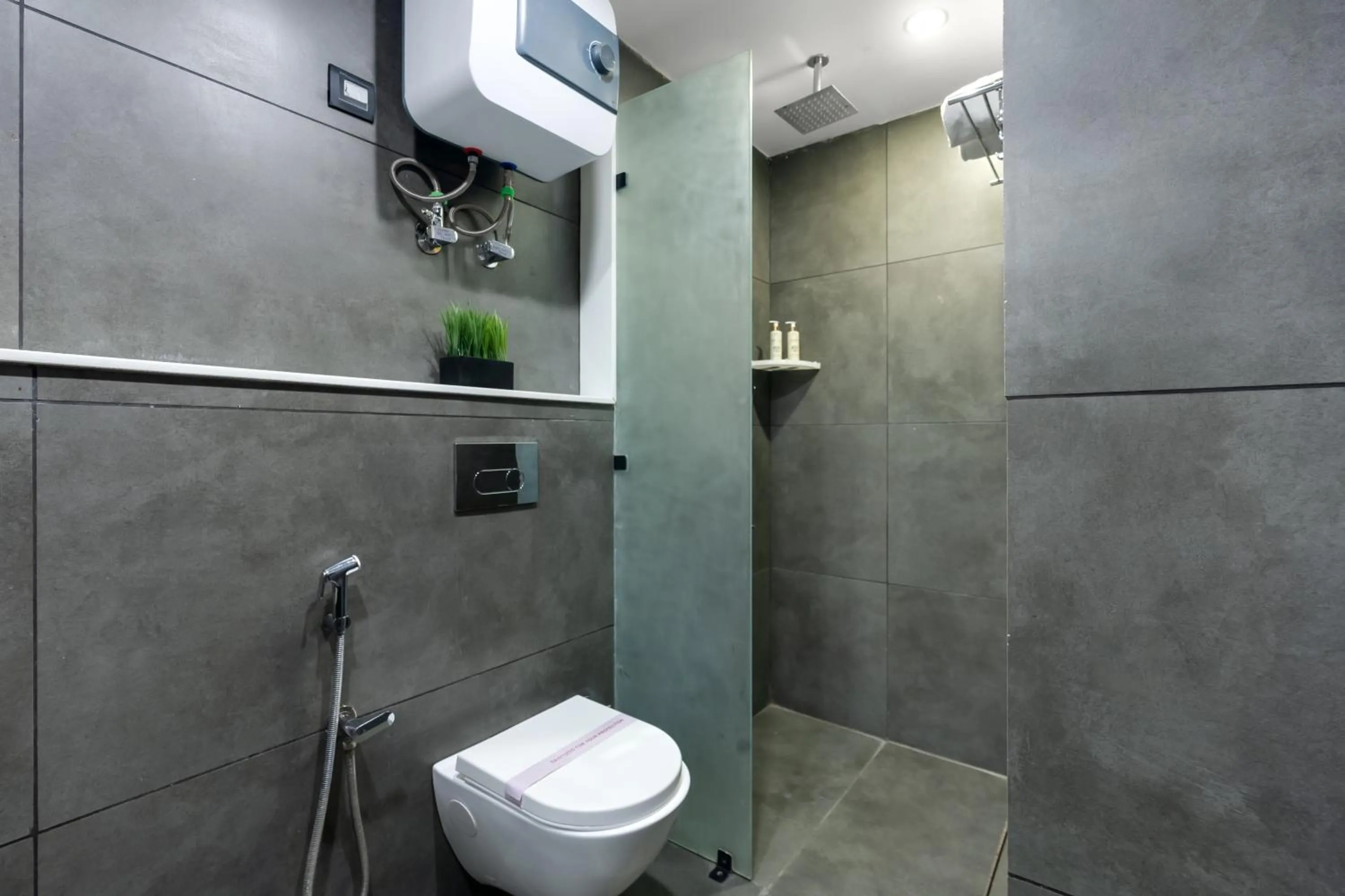 Shower in BedChambers Serviced Apartments, MG ROAD