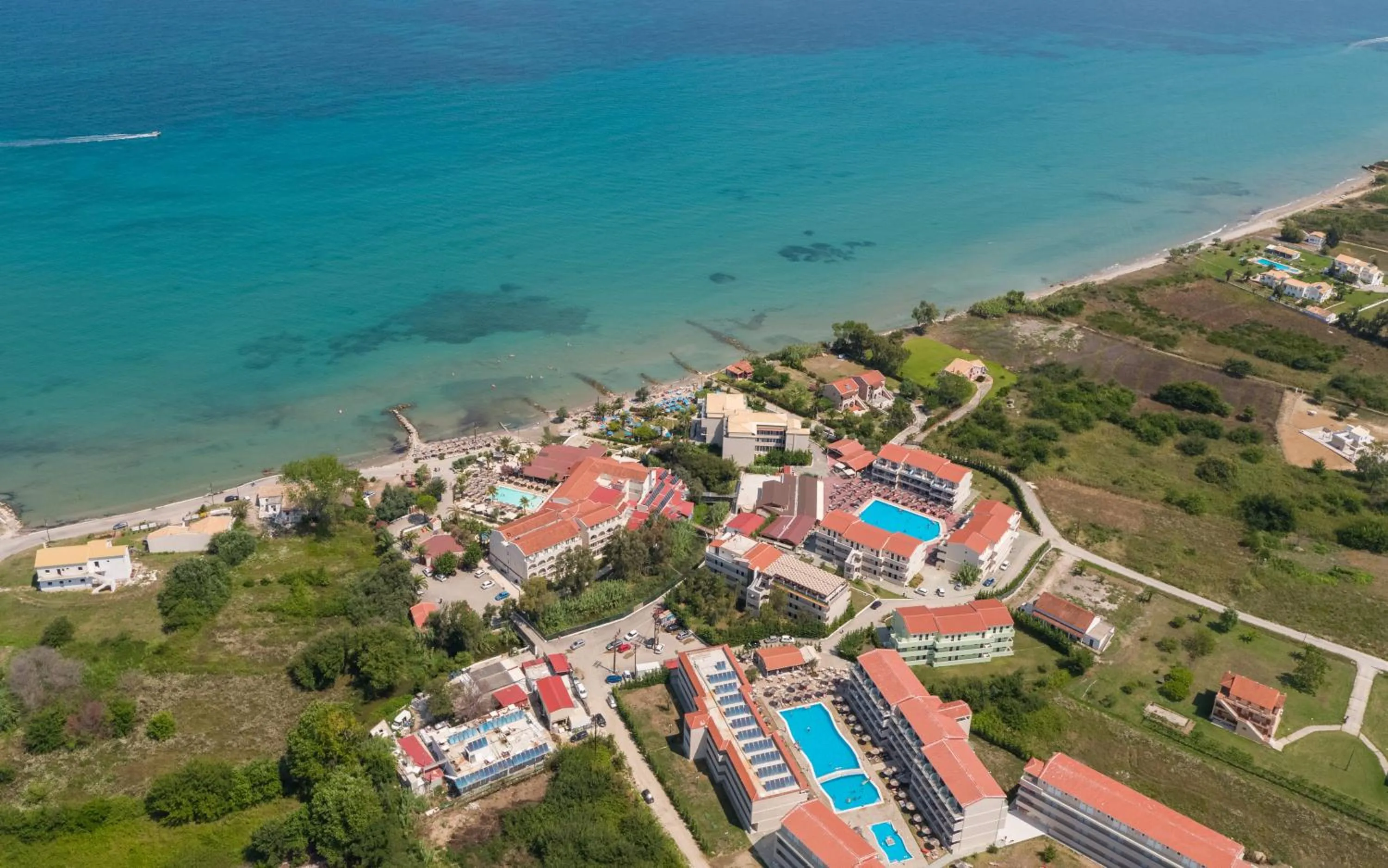 Bird's eye view in Angela Beach Hotel & Apts