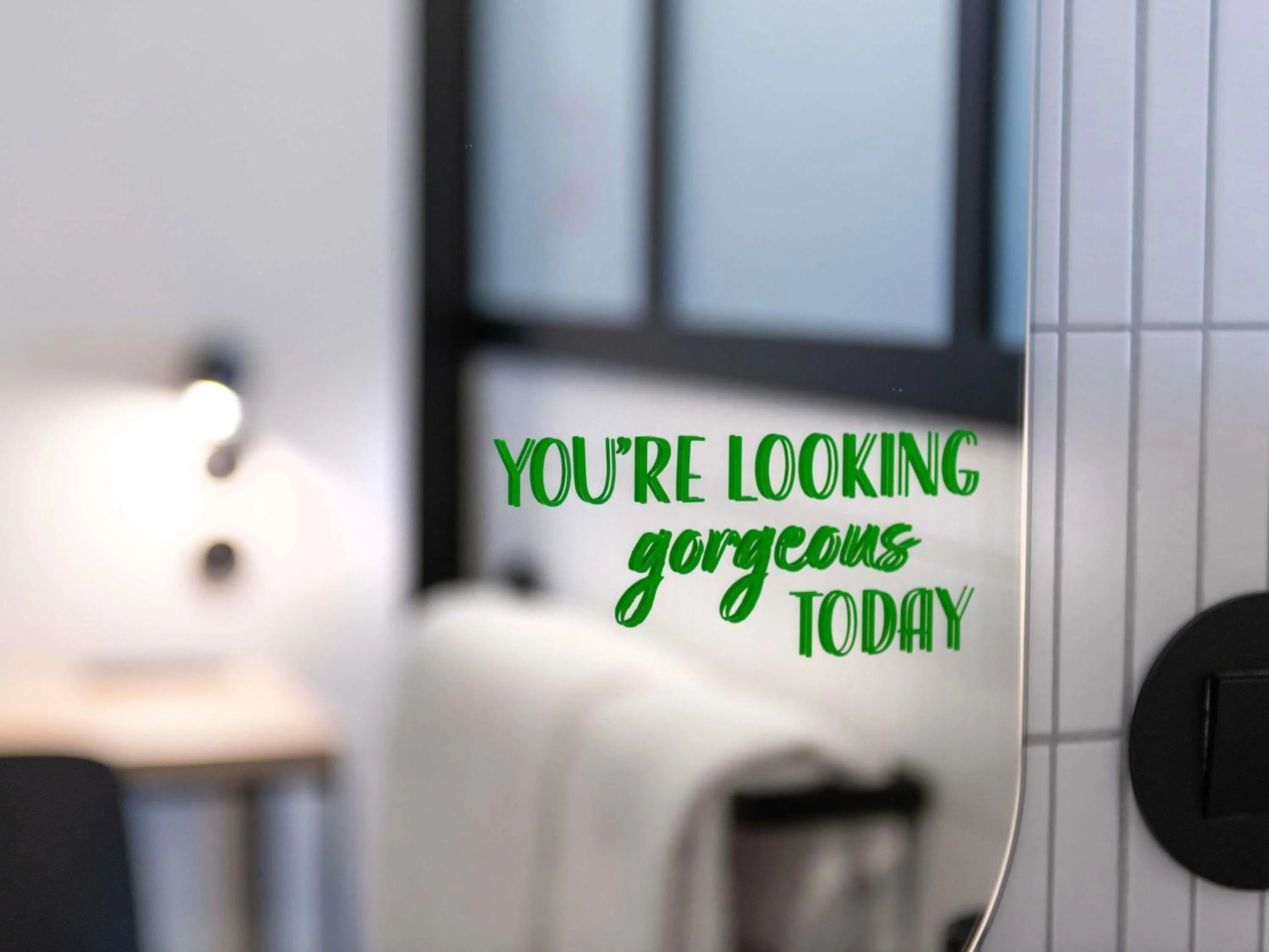 Bedroom, Bed in ibis Styles Namur