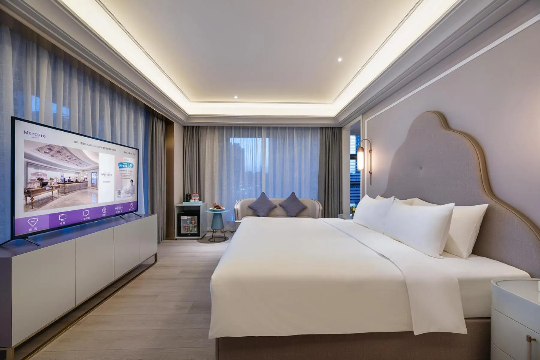 Bed in Mercure Yan'an Downtown