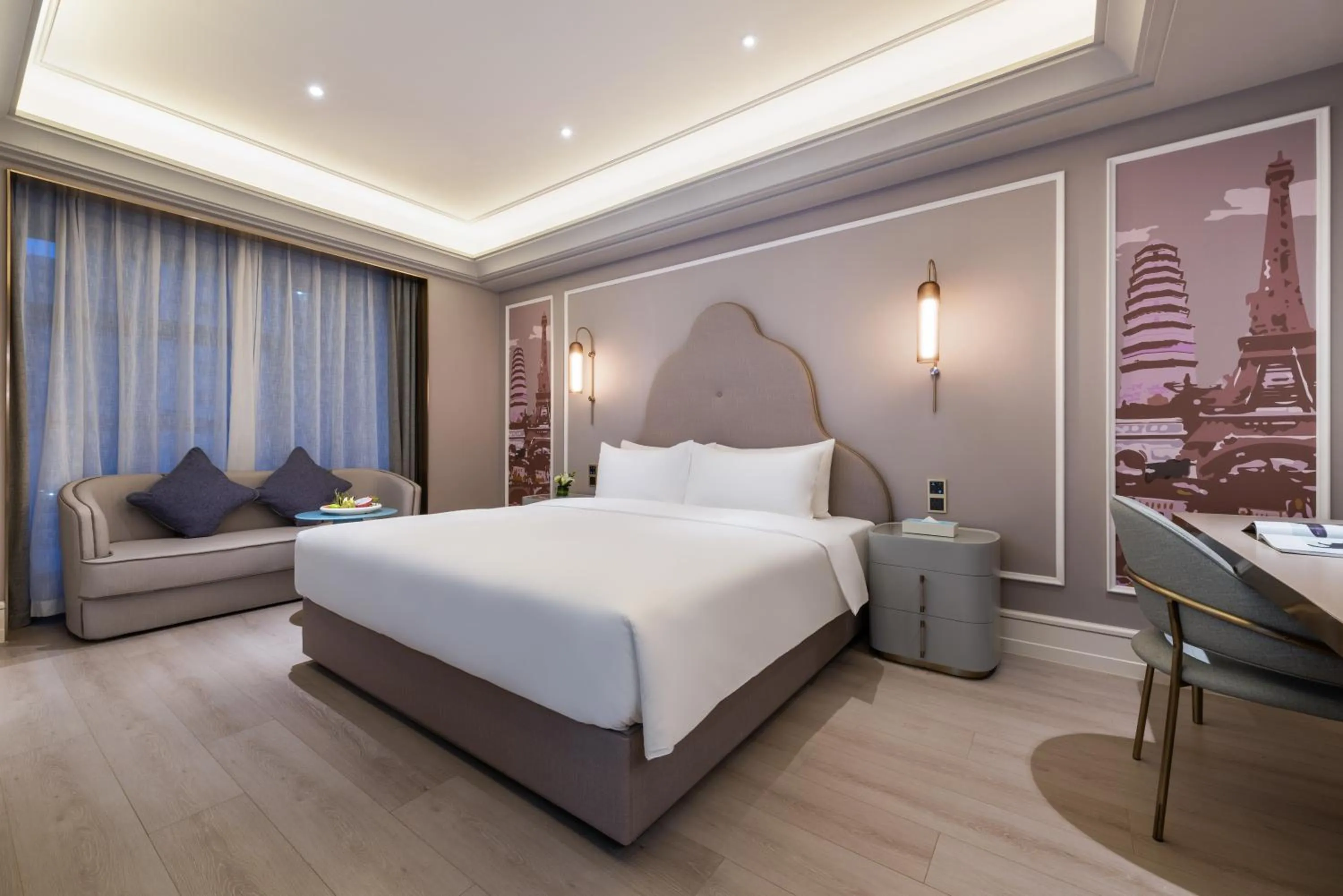 Bed in Mercure Yan'an Downtown