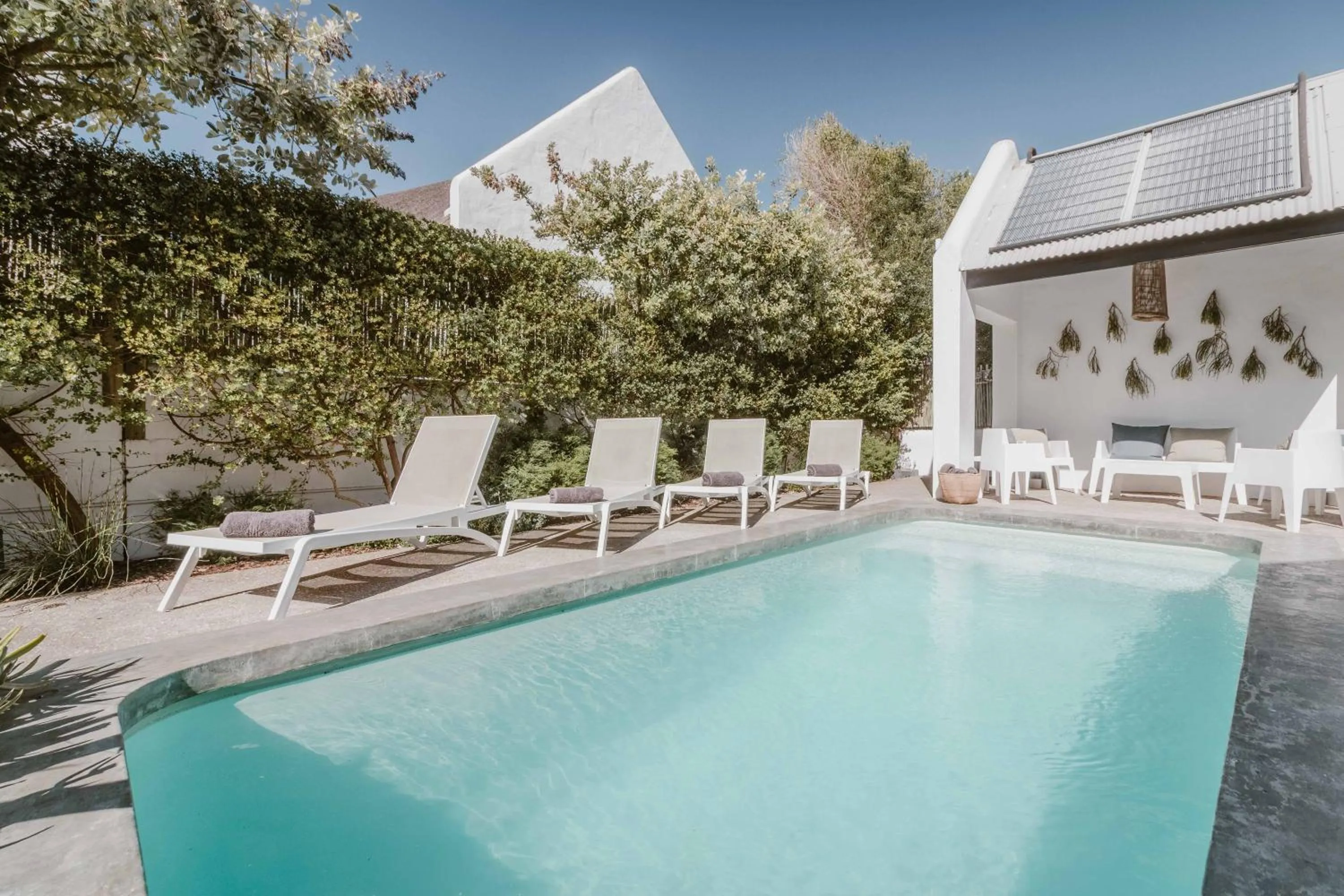 Pool view in Gonana Guesthouse