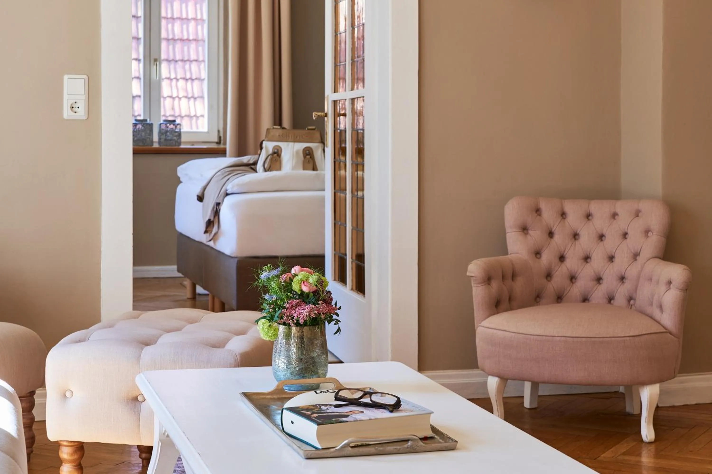 Seating area in Romantik Hotel am Brühl