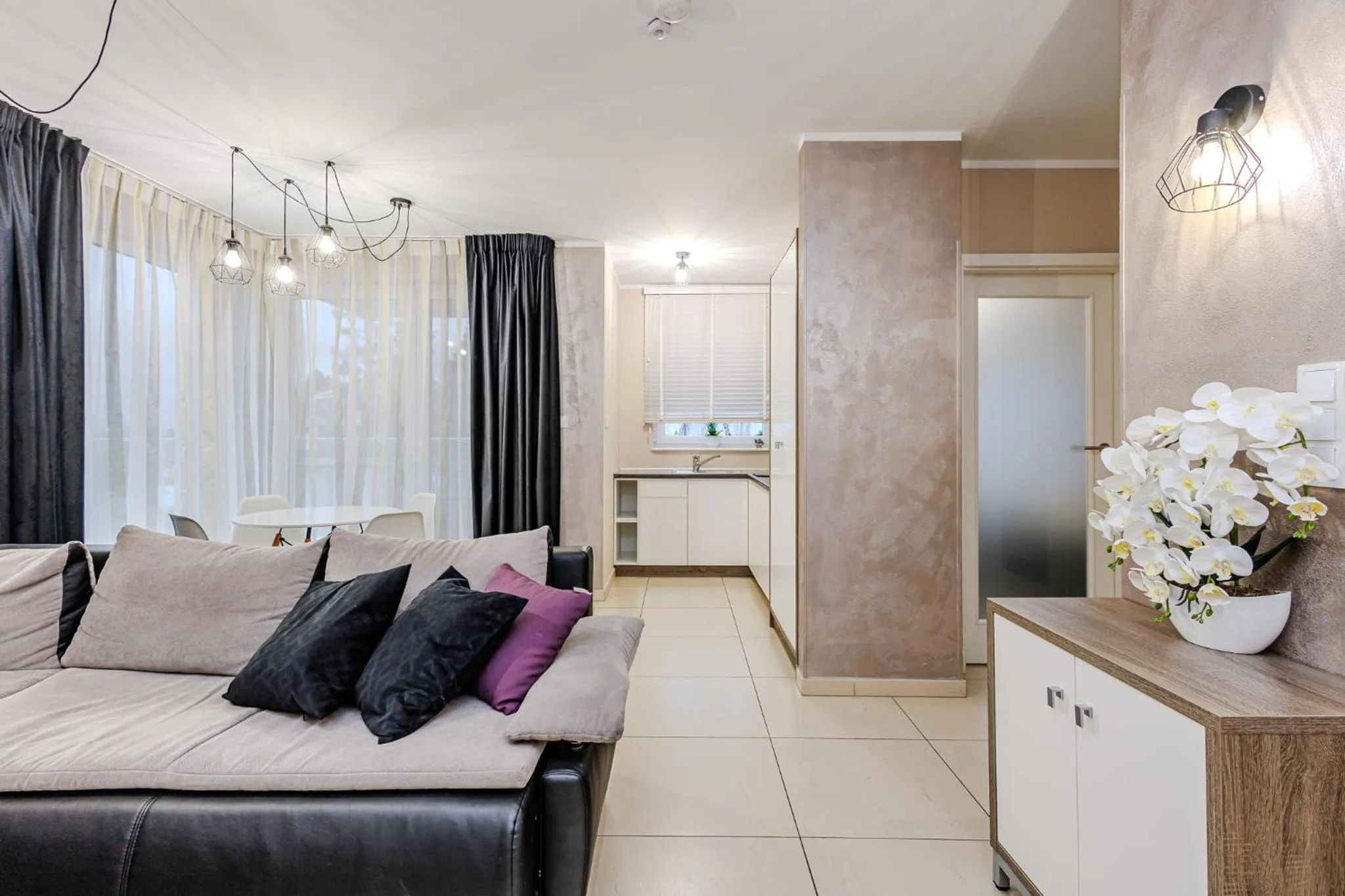 Bed in Baltic Cliff Apartamenty