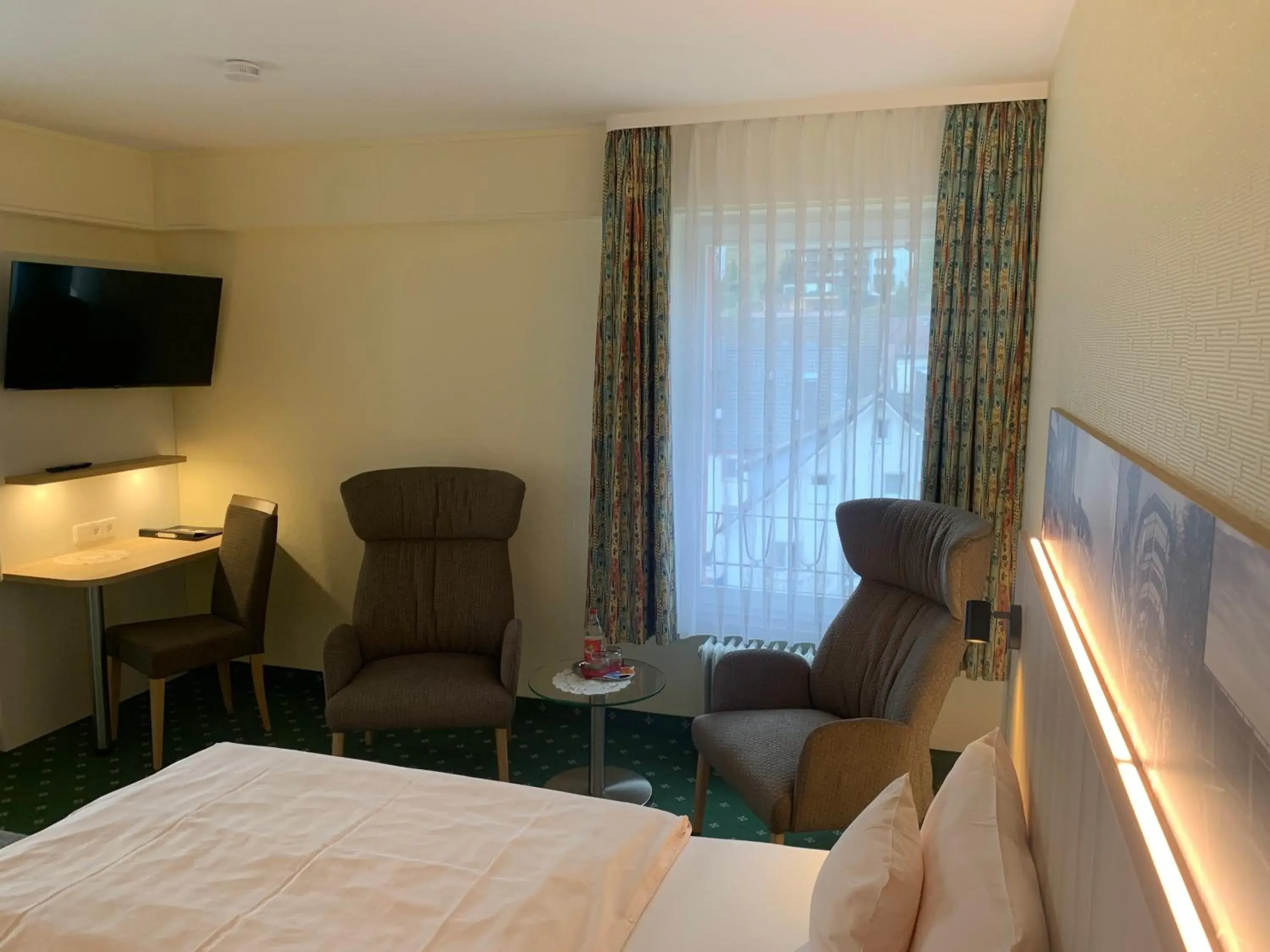 Bed in Hotel Sonnenhof Bed in Hotel Sonnenhof