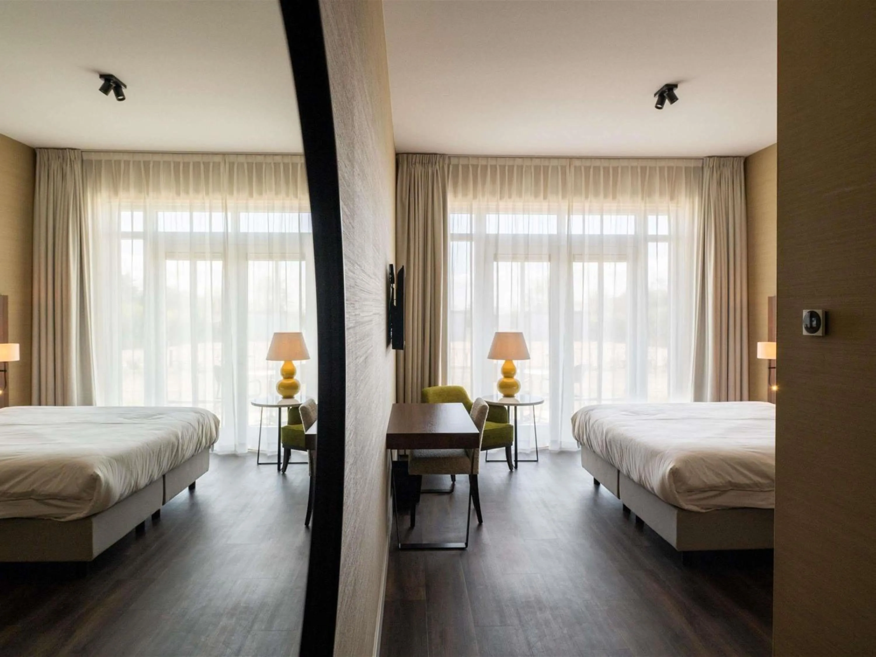 Bedroom, Bed in Hotel Ter Zand - Handwritten Collection