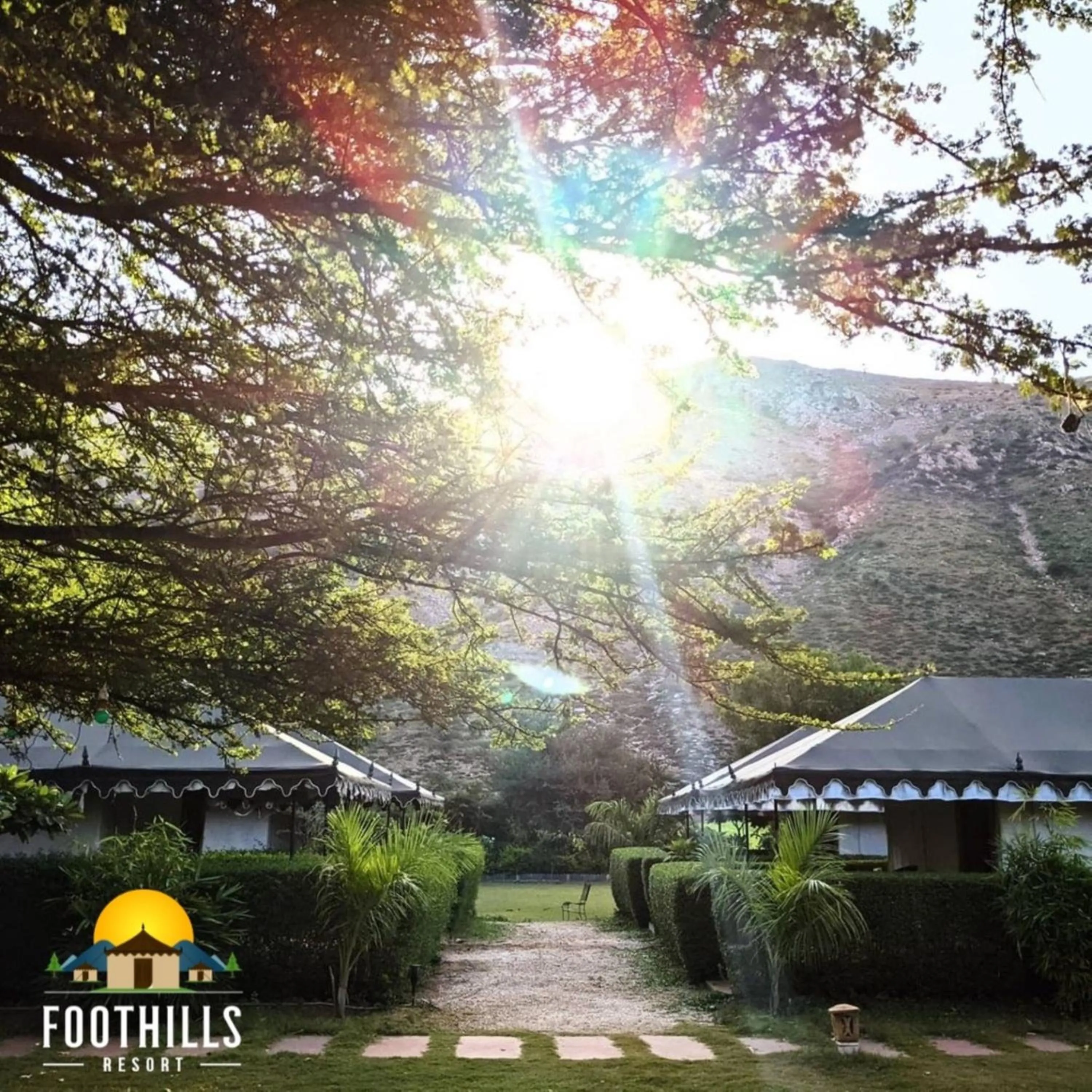 Garden in Foothill Pushkar Resort