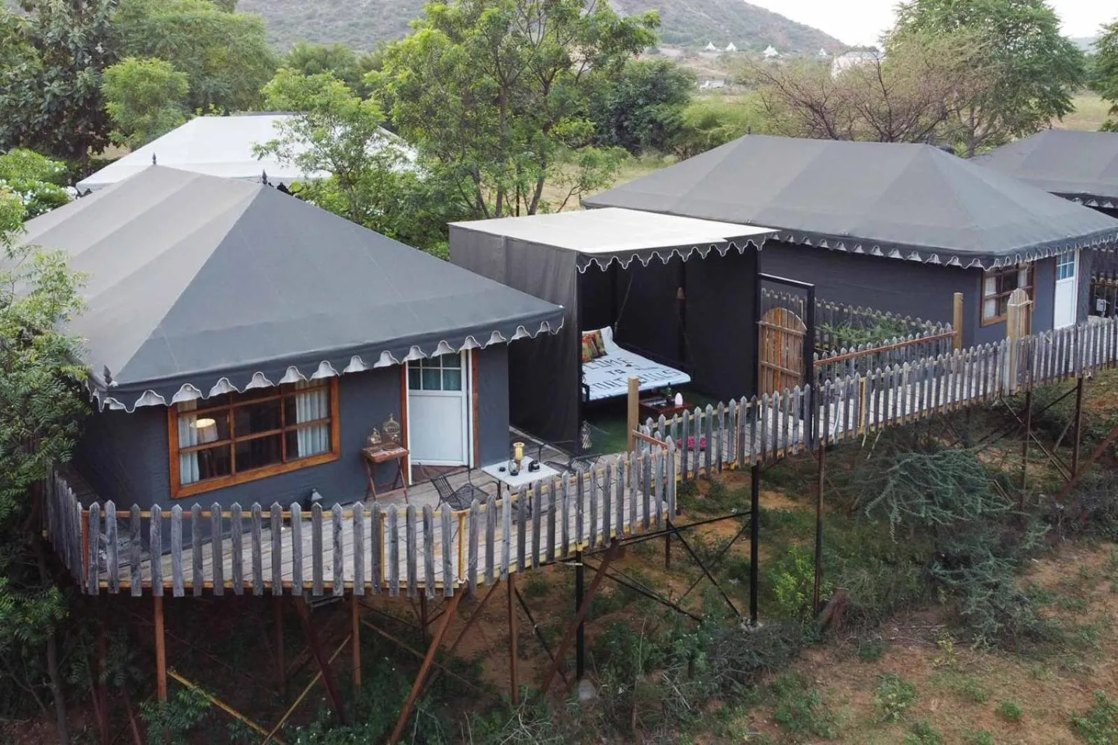 Property building in Foothill Pushkar Resort