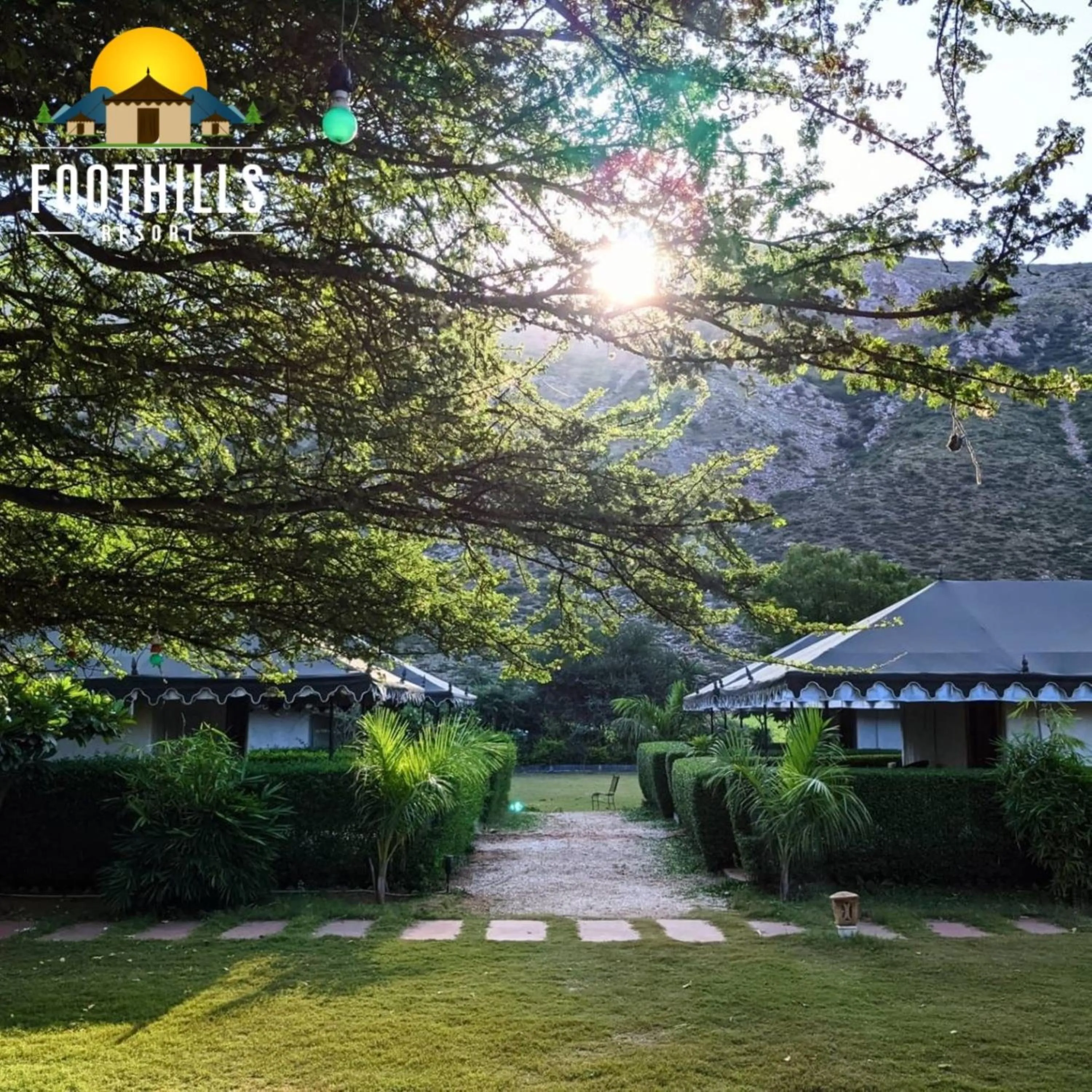 Garden in Foothill Pushkar Resort