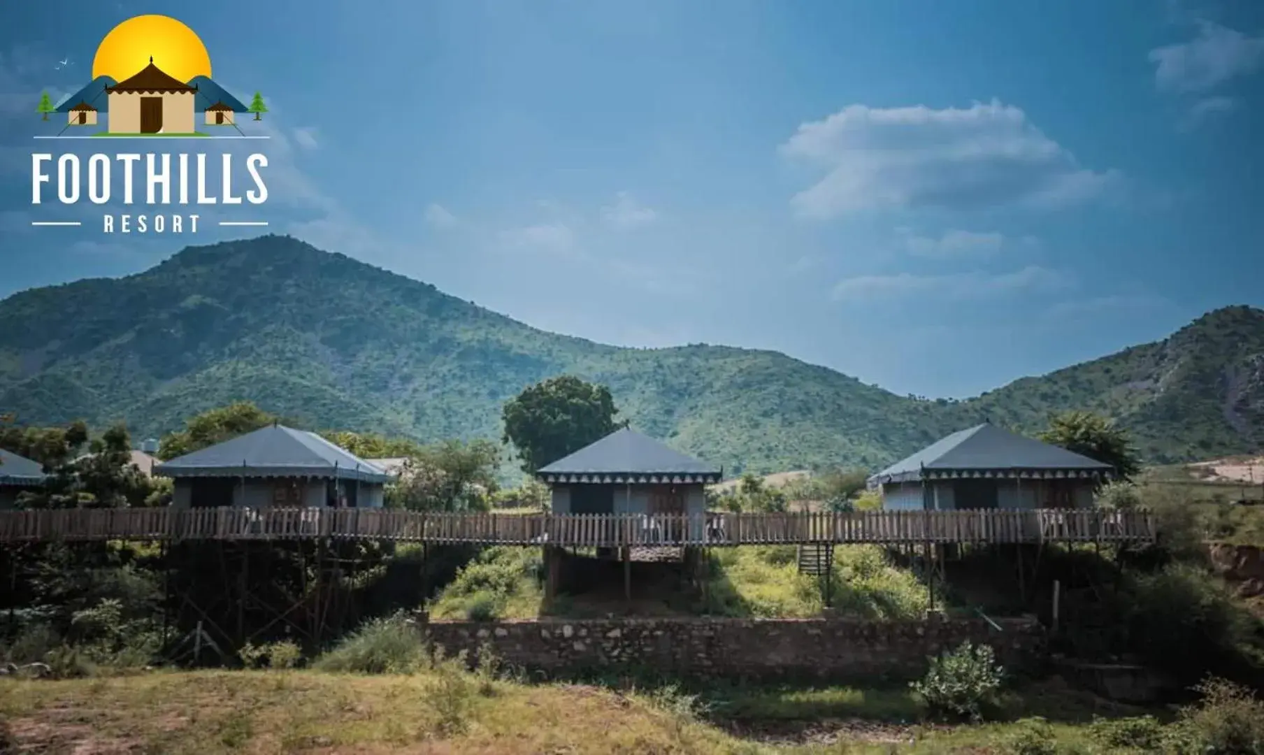 Property building in Foothill Pushkar Resort Property building in Foothill Pushkar Resort