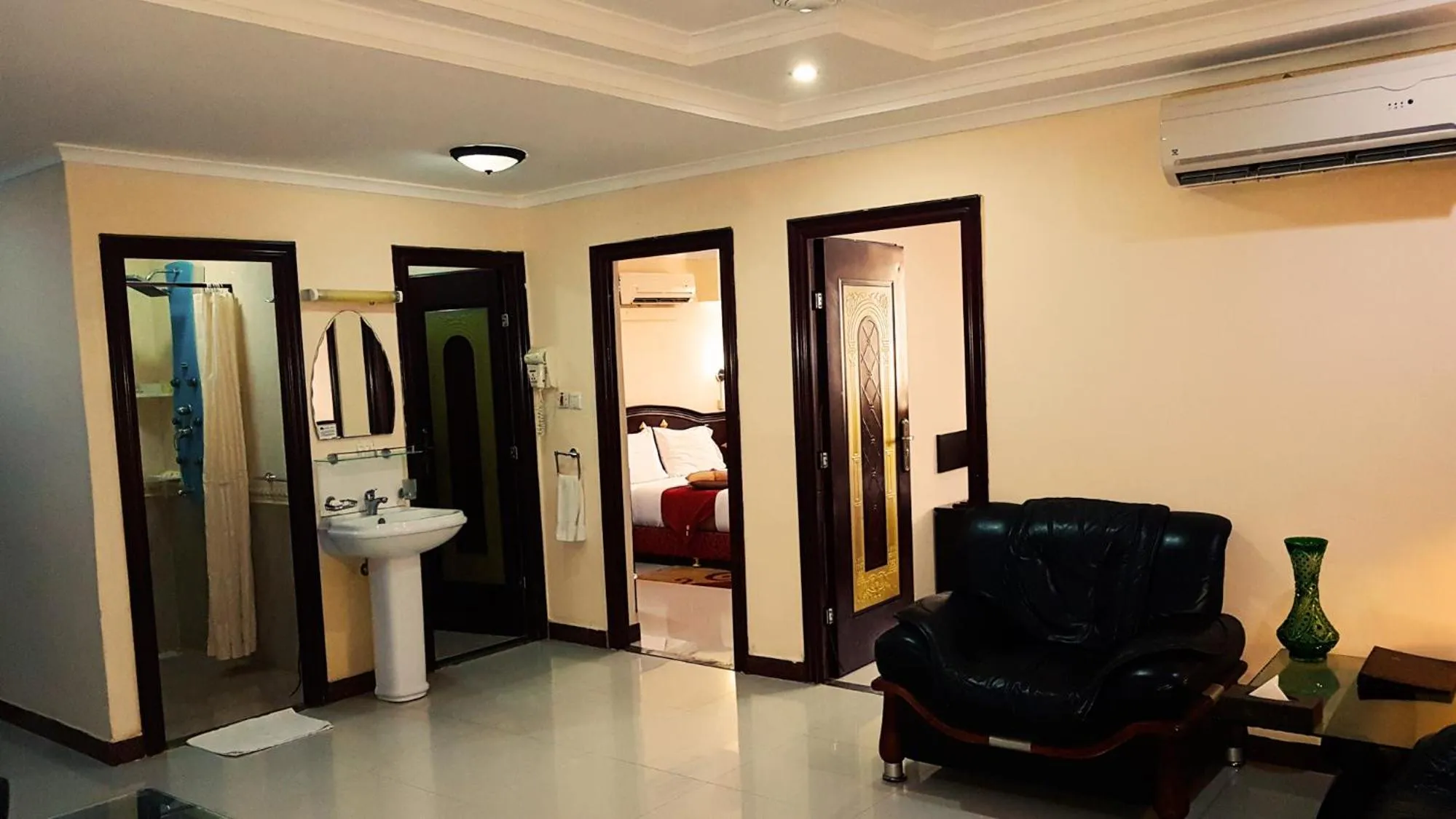 Shower in Urban Rose Hotel & Apartments