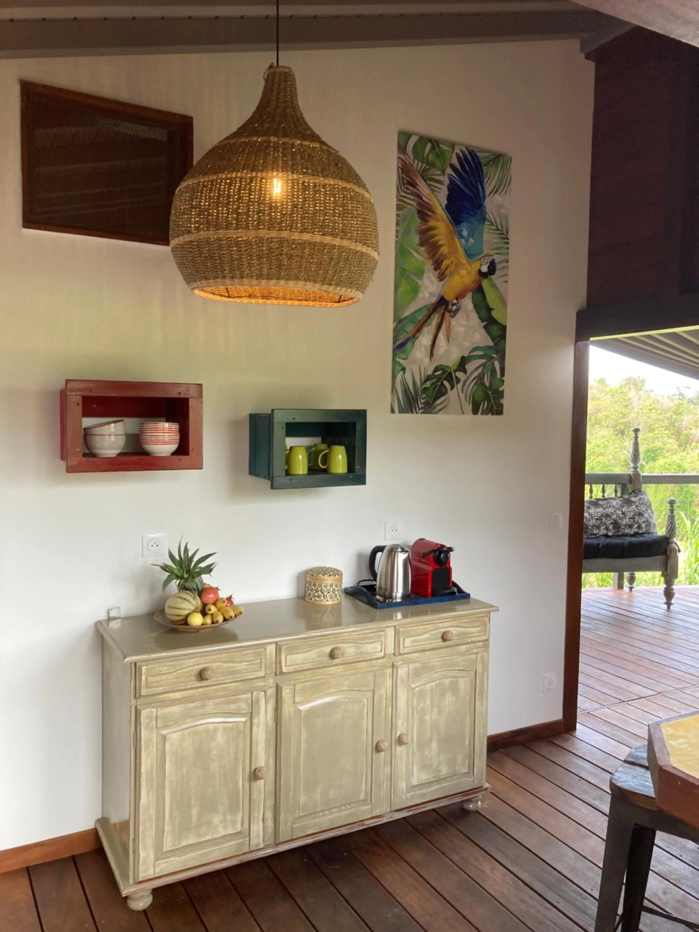 Kitchen or kitchenette in TropicAngel ECOLODGE de Charme