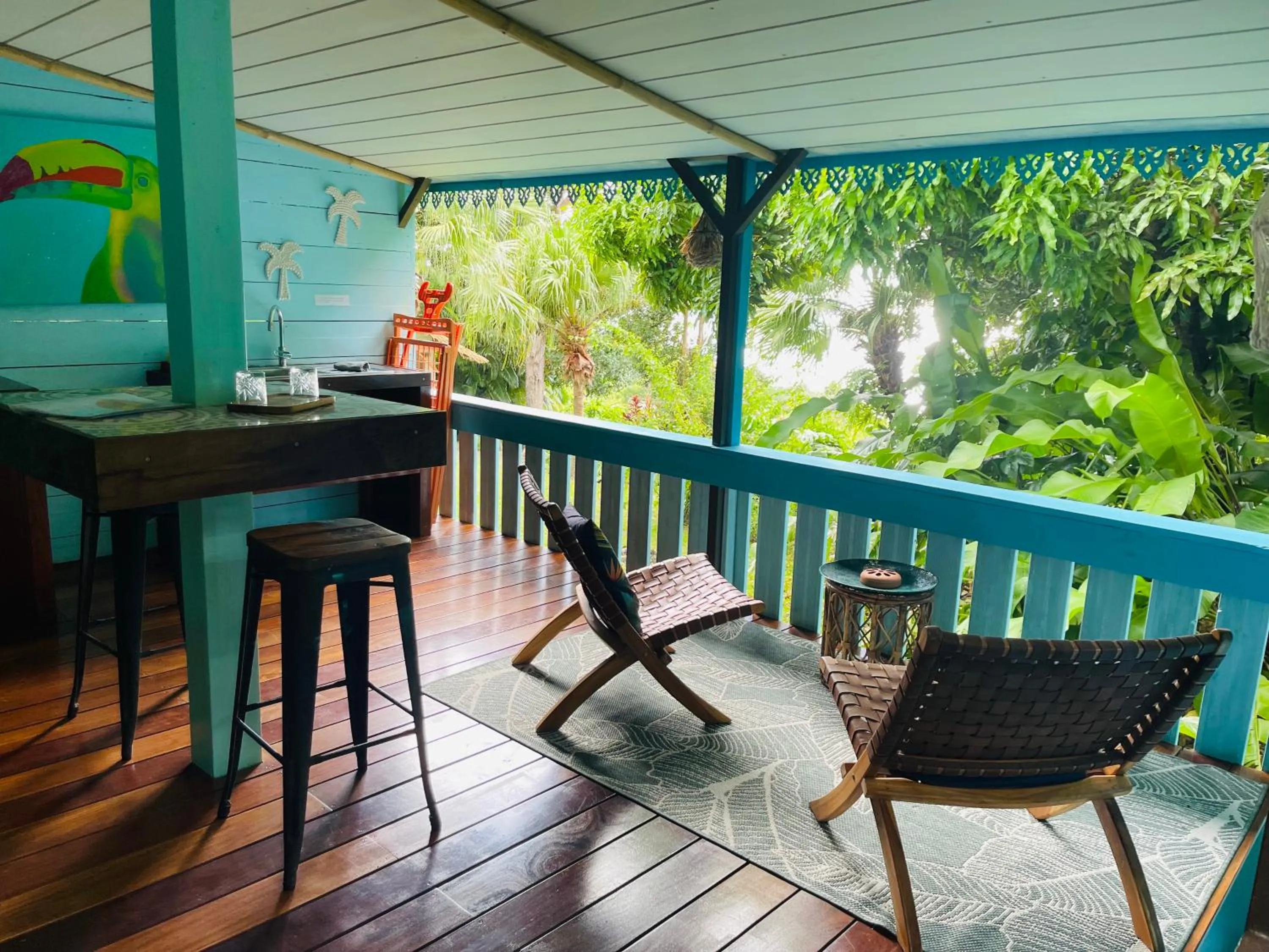 Patio in TropicAngel ECOLODGE de Charme
