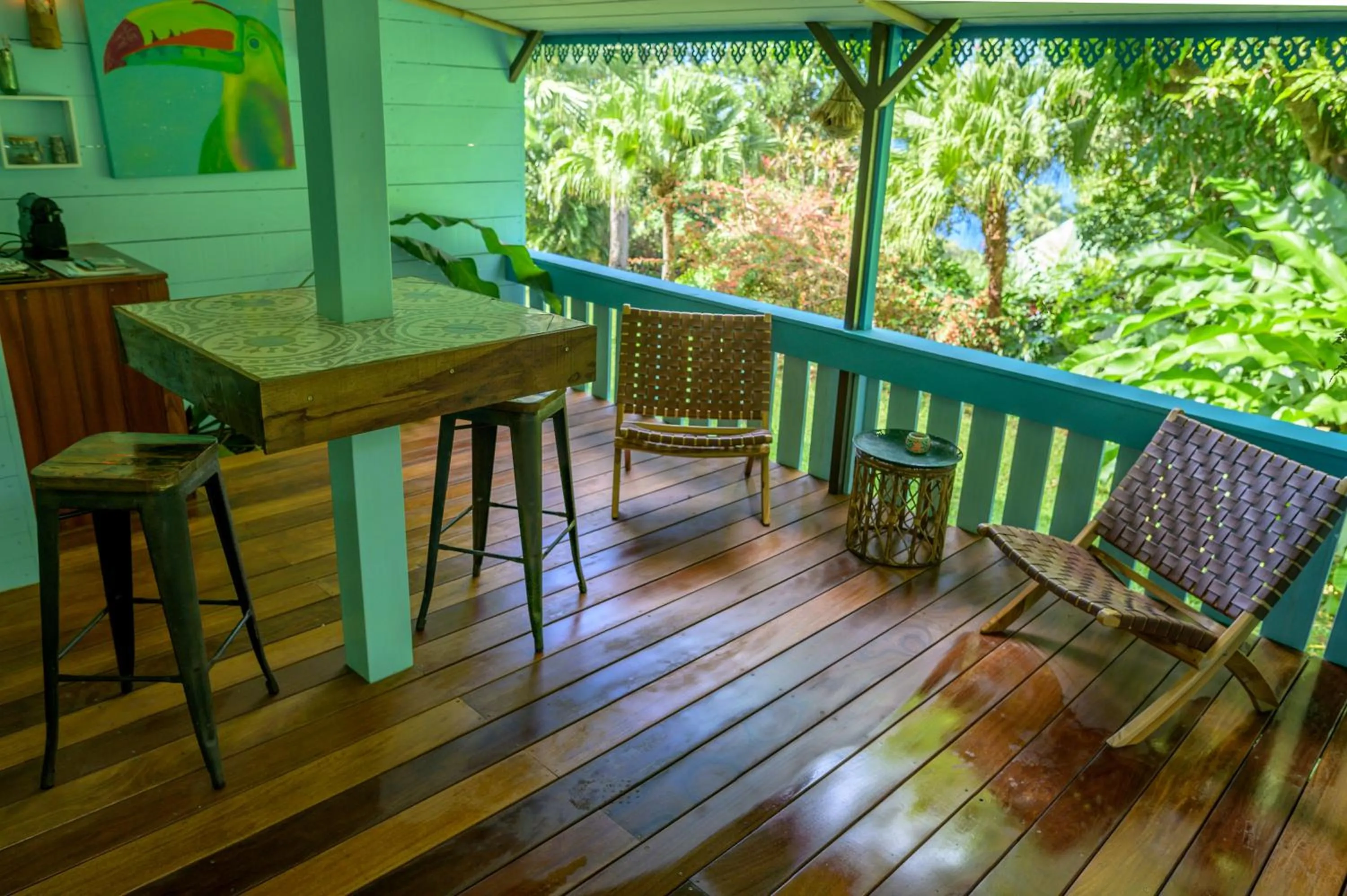 Patio in TropicAngel ECOLODGE de Charme