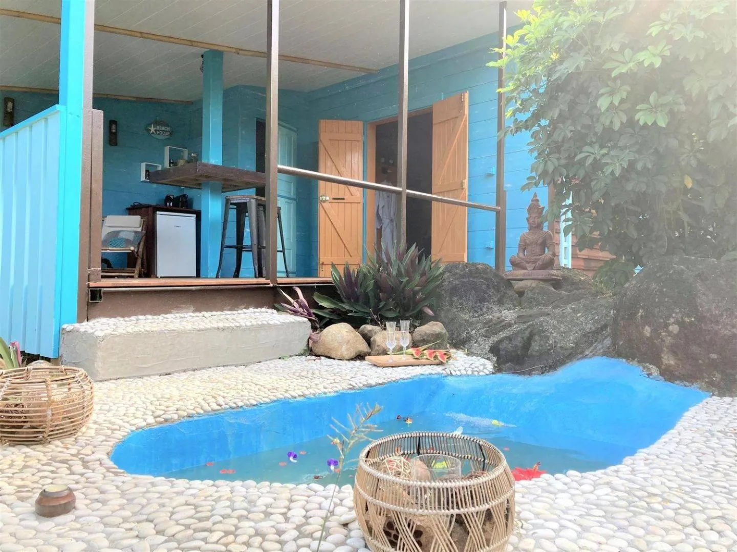 Patio in TropicAngel ECOLODGE de Charme