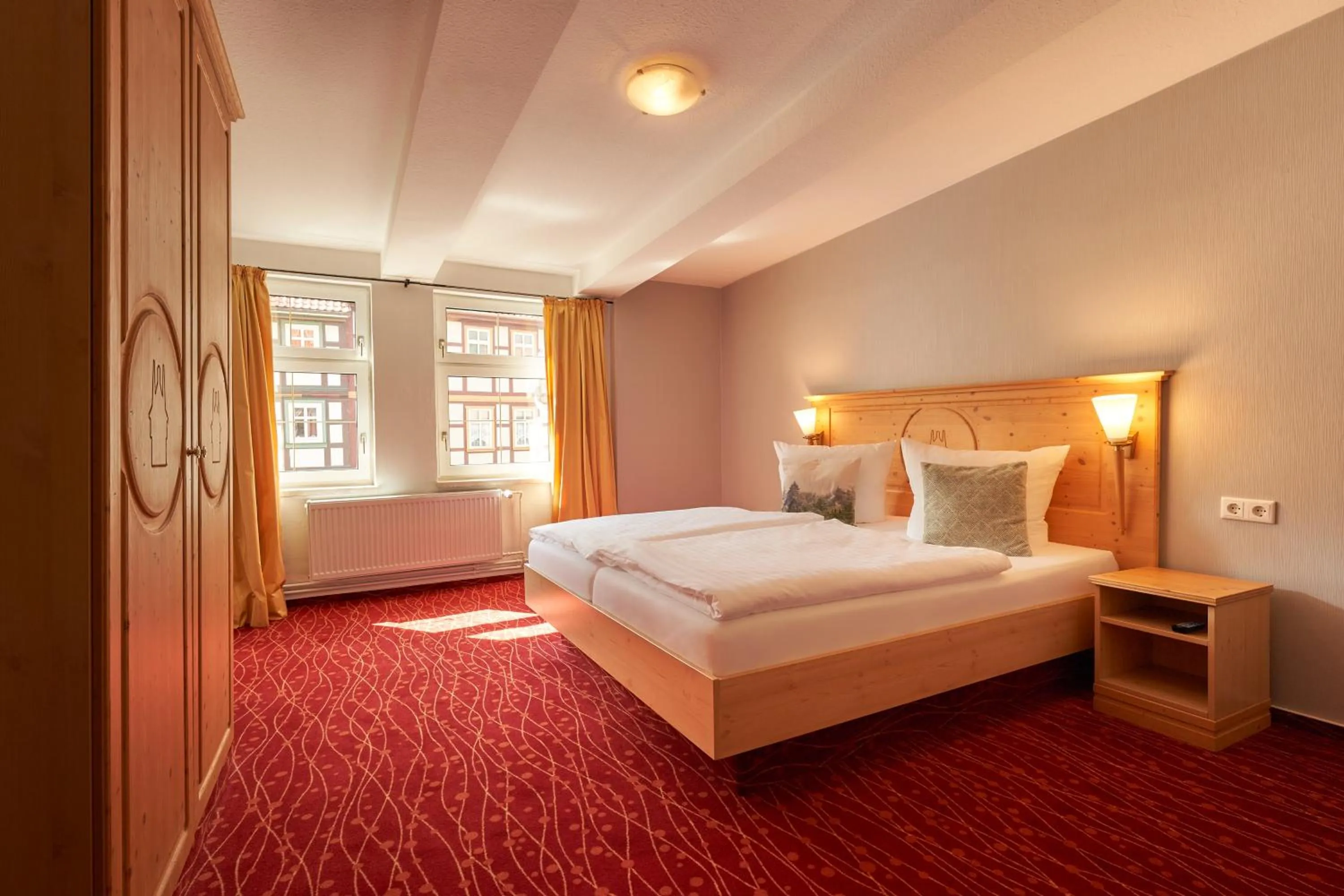 Photo of the whole room, Bed in Hotel Schlossblick