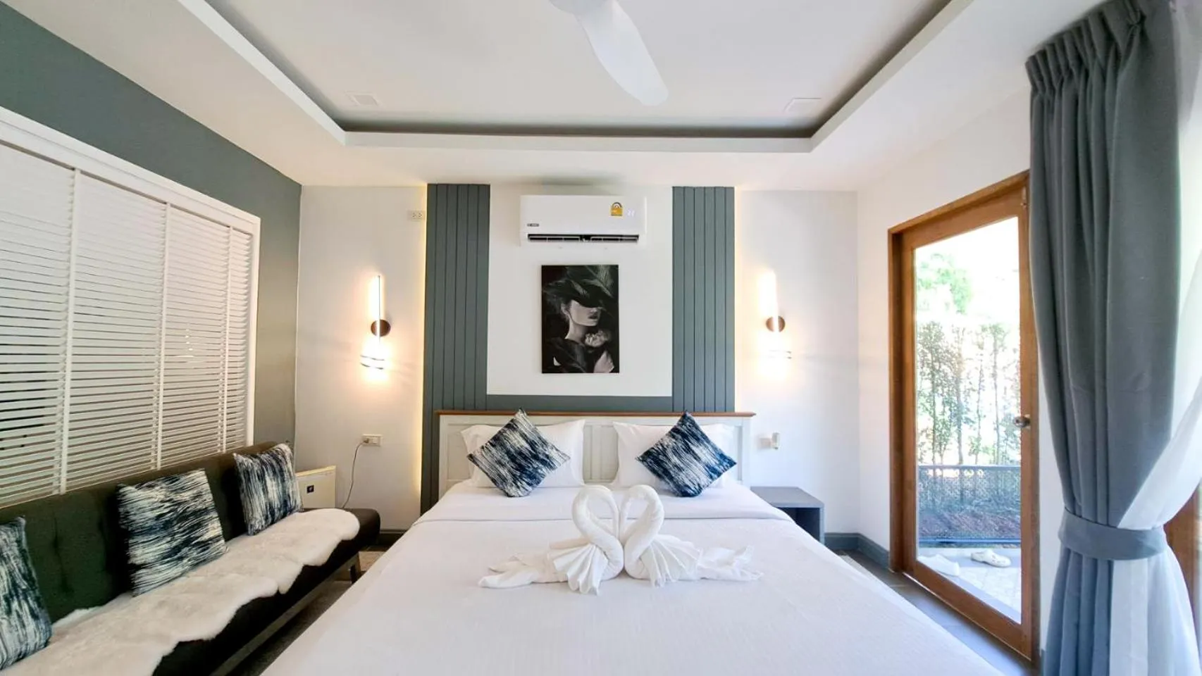 Bed in Magical Mountain View Resort