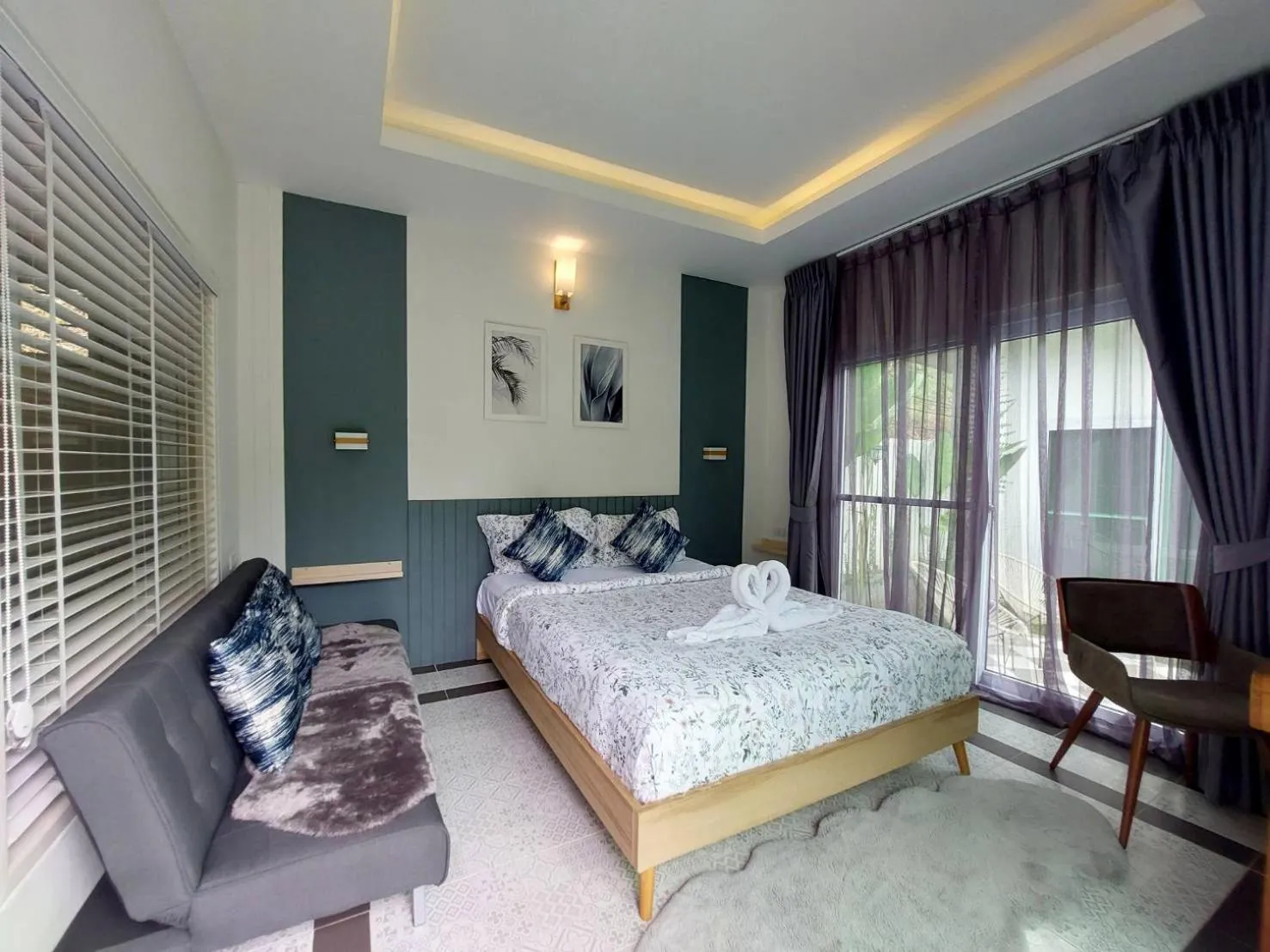 Bed in Magical Mountain View Resort