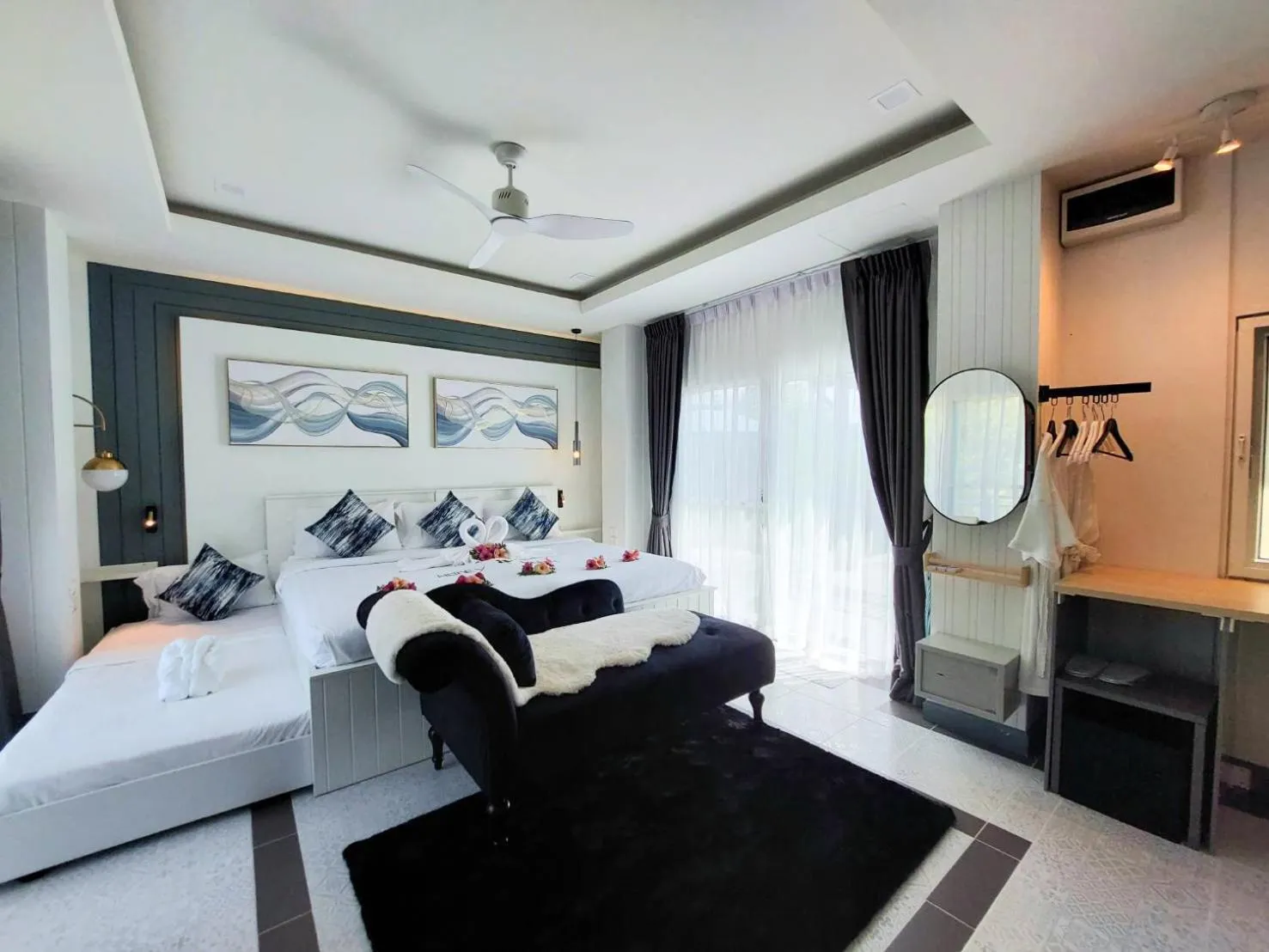 Bed in Magical Mountain View Resort