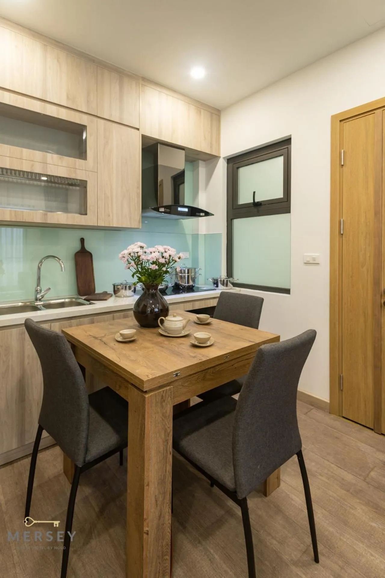 Kitchen or kitchenette in Mersey Central Hanoi Apart'Hotel