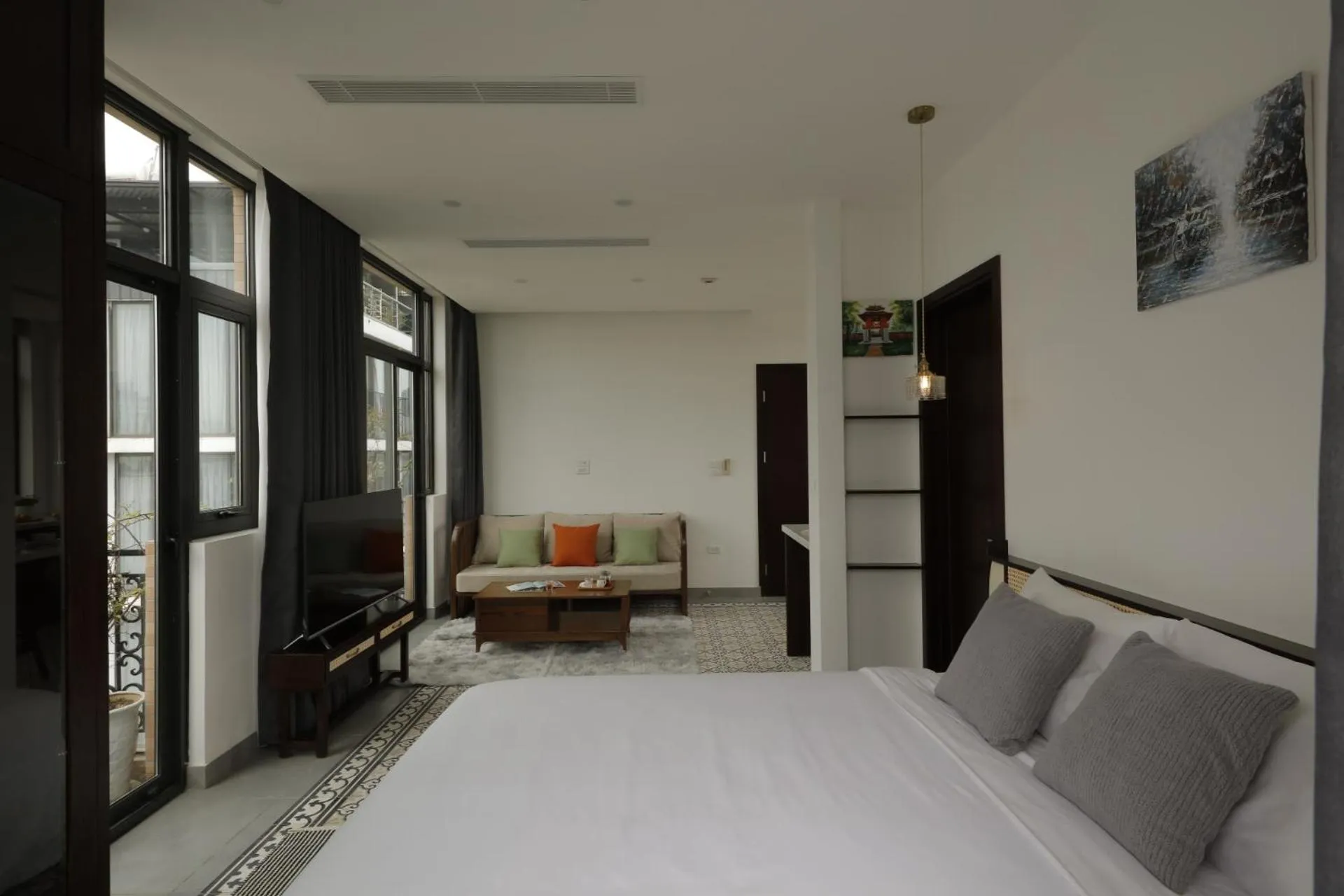 Bed in Mersey Central Hanoi Apart'Hotel