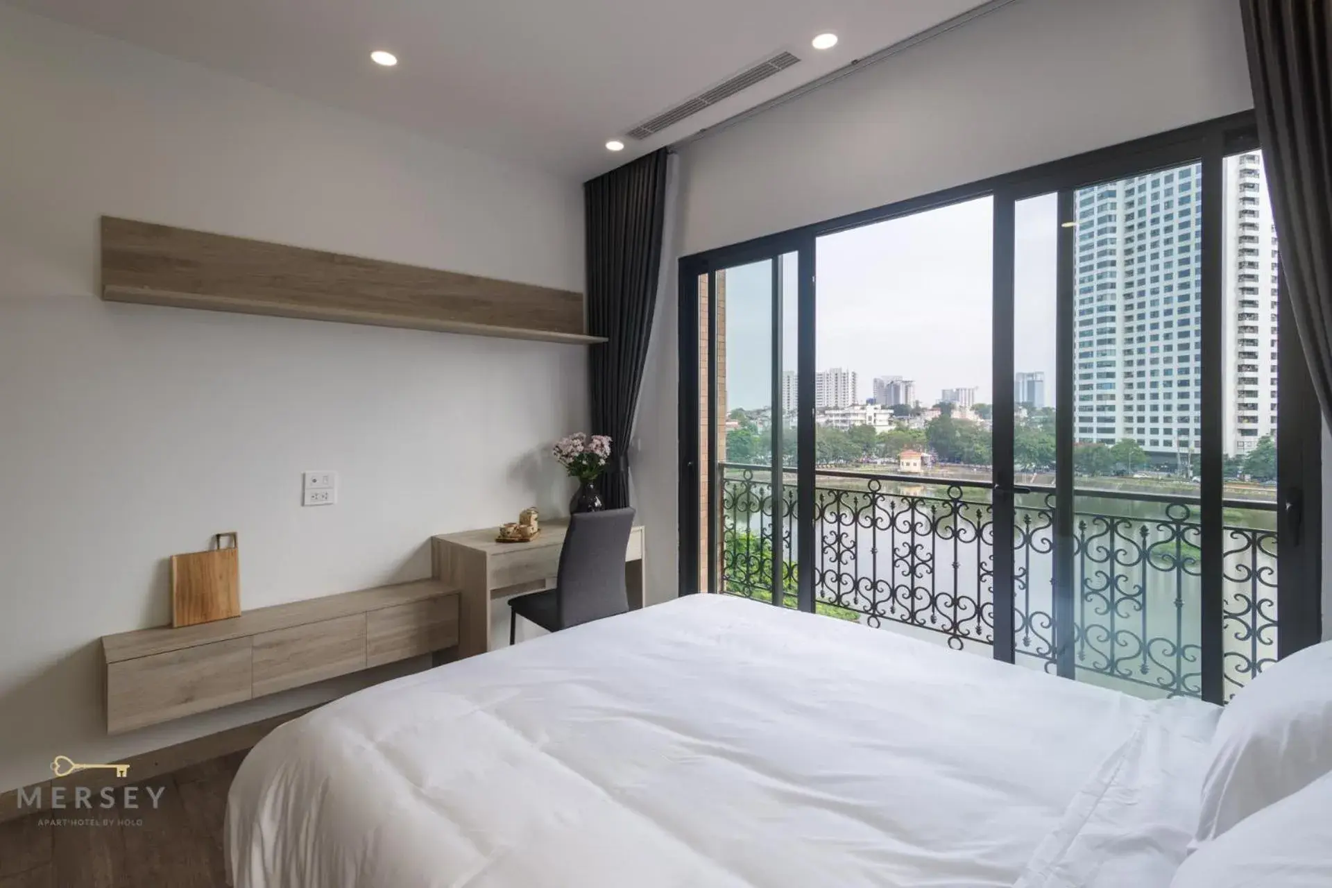 Bed in Mersey Central Hanoi Apart'Hotel Bed in Mersey Central Hanoi Apart'Hotel