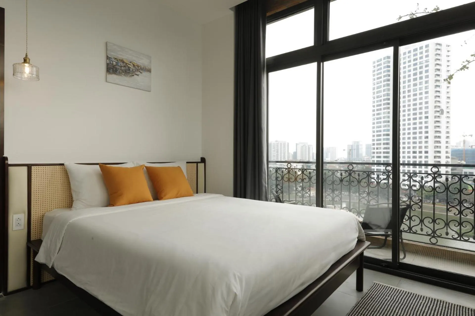 Bed in Mersey Central Hanoi Apart'Hotel