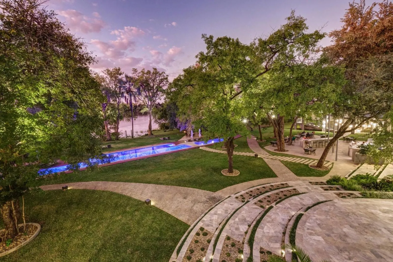 Garden view in Palm River Hotel