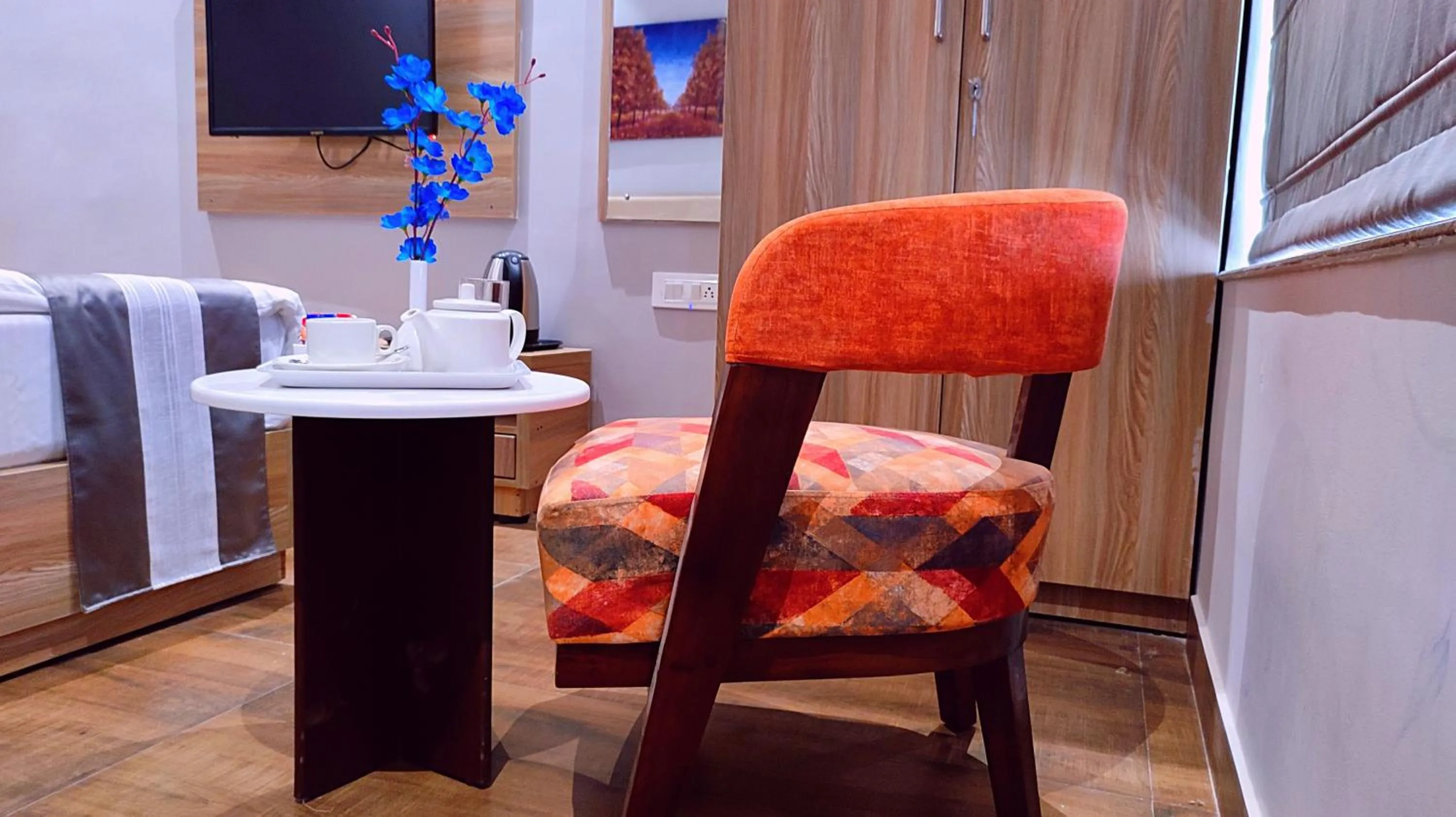 Seating area in Sshubh Hotel Nathdwara